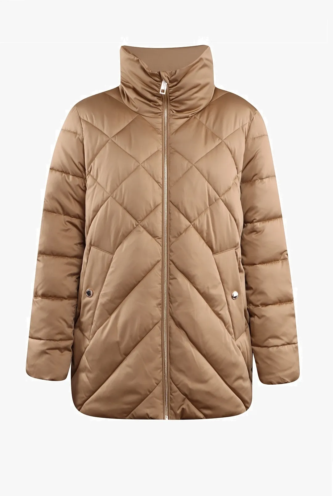 Куртка зимова Regular Fit для жінок (474859), колір Коричневий - №1