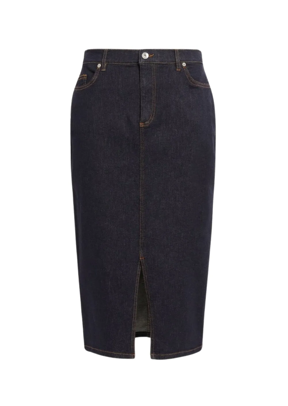 Юбка миди Slim Fit для женщин (474867), цвет Синий - №1