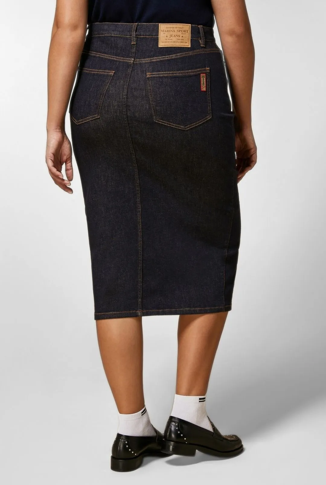 Юбка миди Slim Fit для женщин (474867), цвет Синий - №4