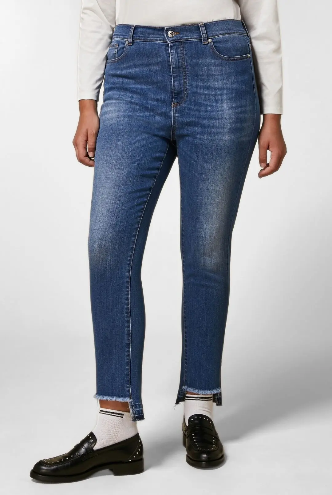 Джинсы Slim Slim Fit Высокая для женщин (474868), цвет Синий - №3