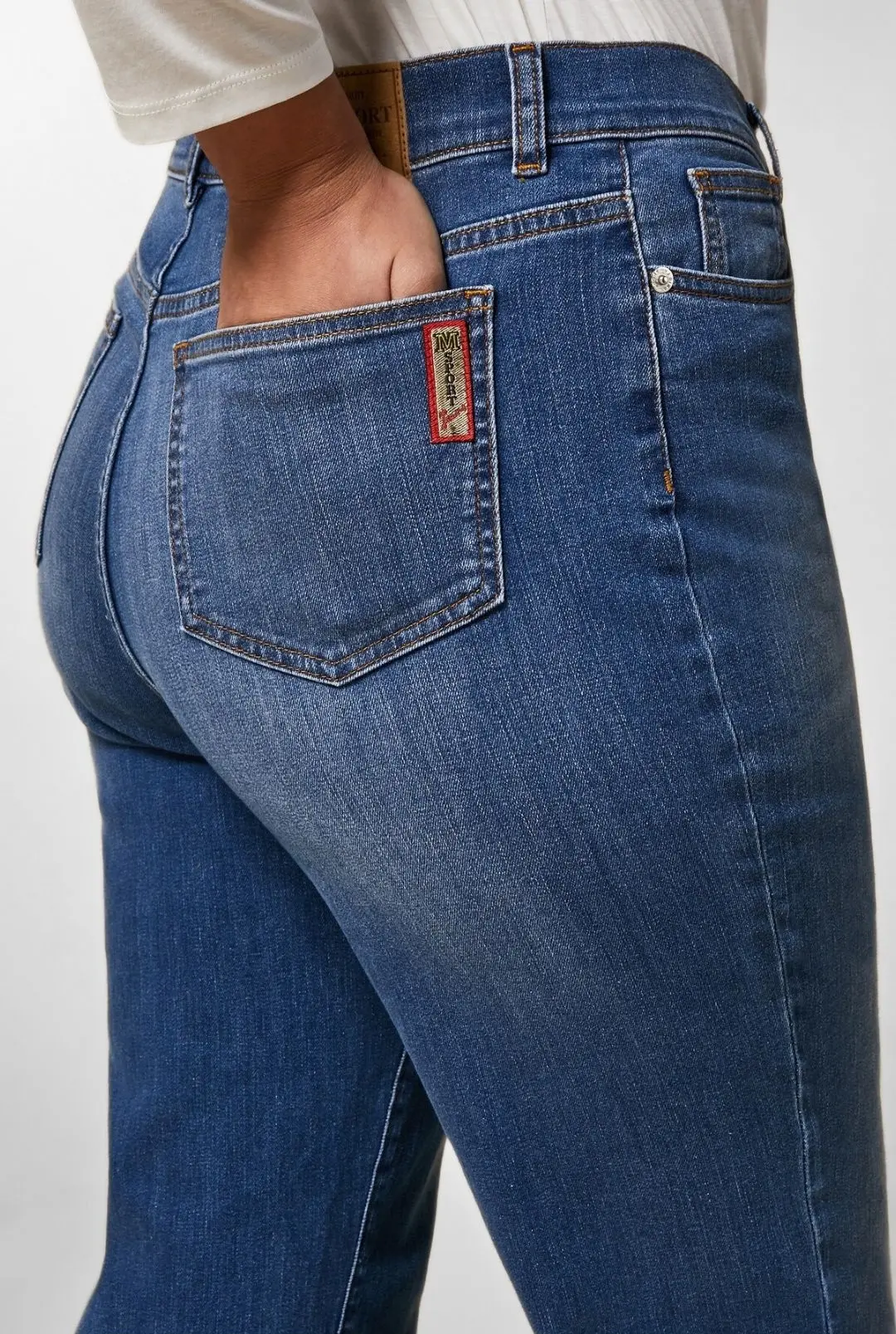 Джинсы Slim Slim Fit Высокая для женщин (474868), цвет Синий - №5