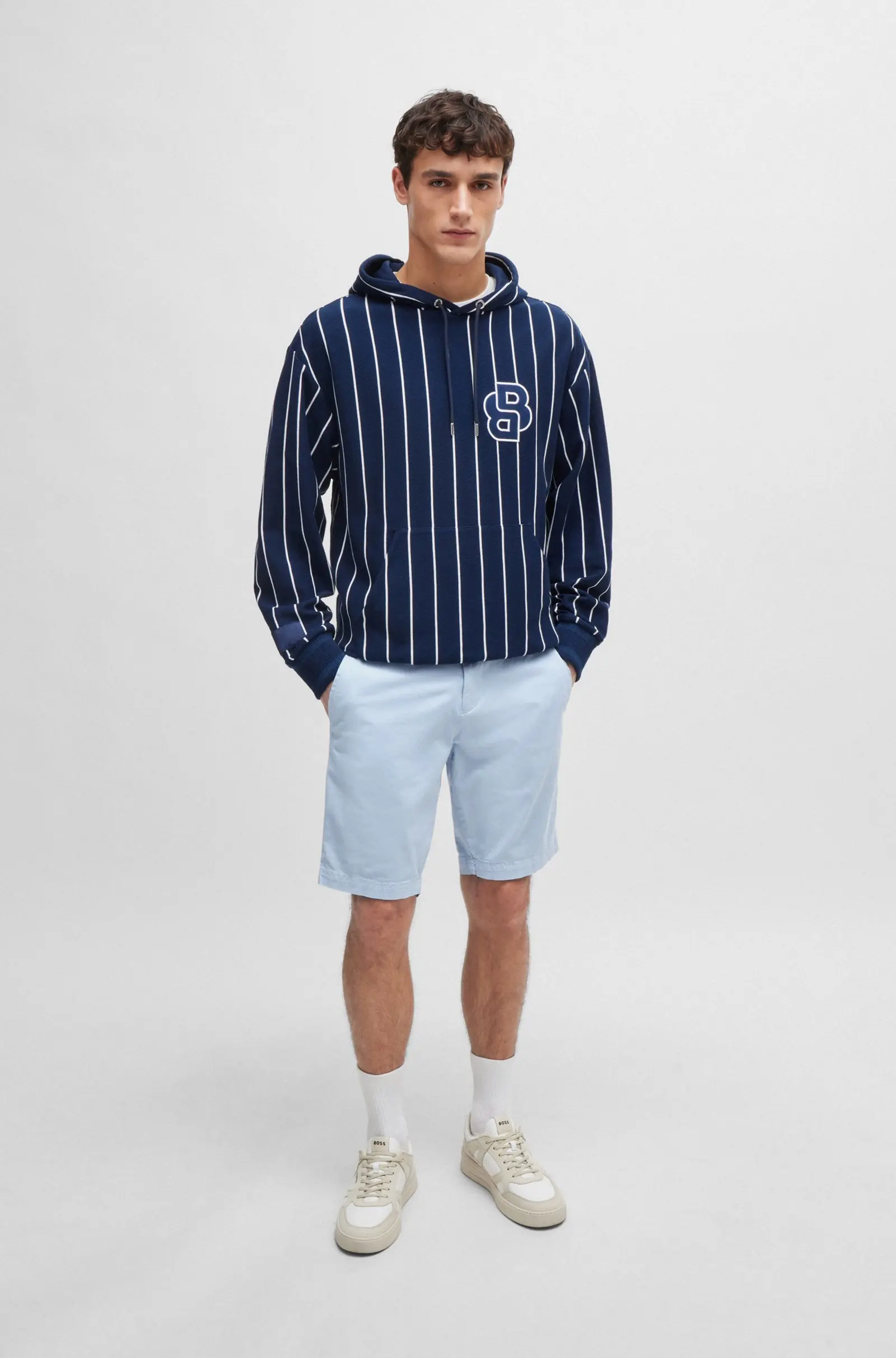 Шорти Slim Fit Середня для чоловіків (475160), колір Синій - №2