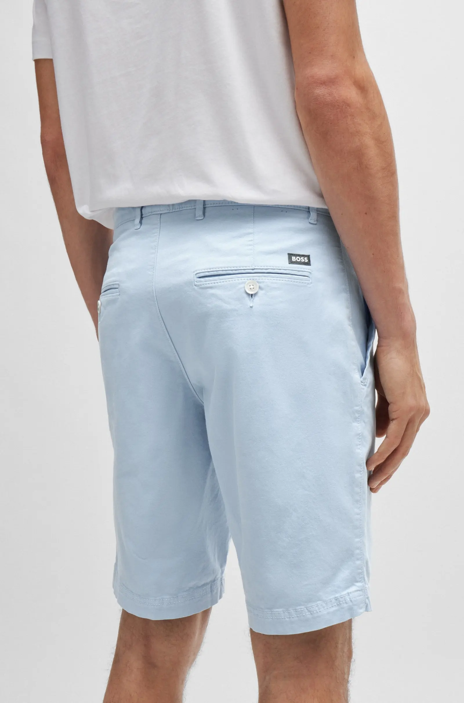 Шорти Slim Fit Середня для чоловіків (475160), колір Синій - №5