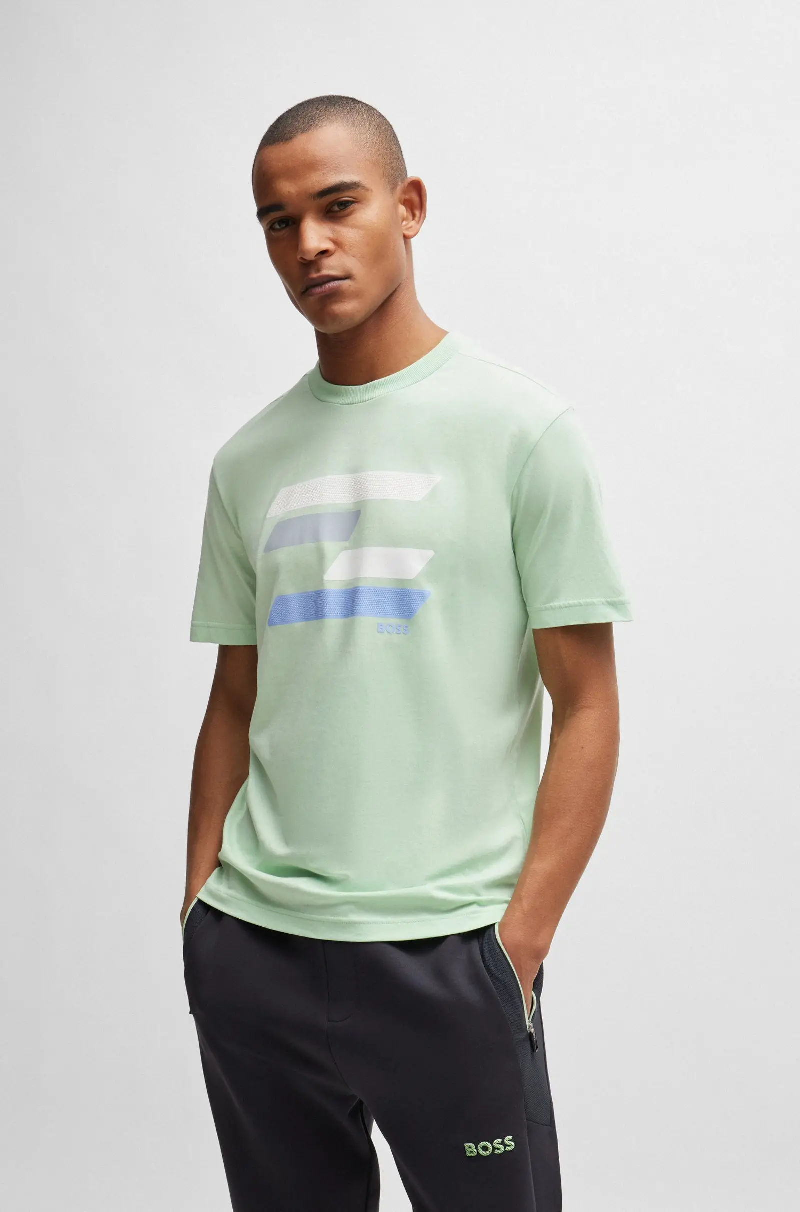 Футболка Regular Fit для чоловіків (475237), колір Зелений - №2