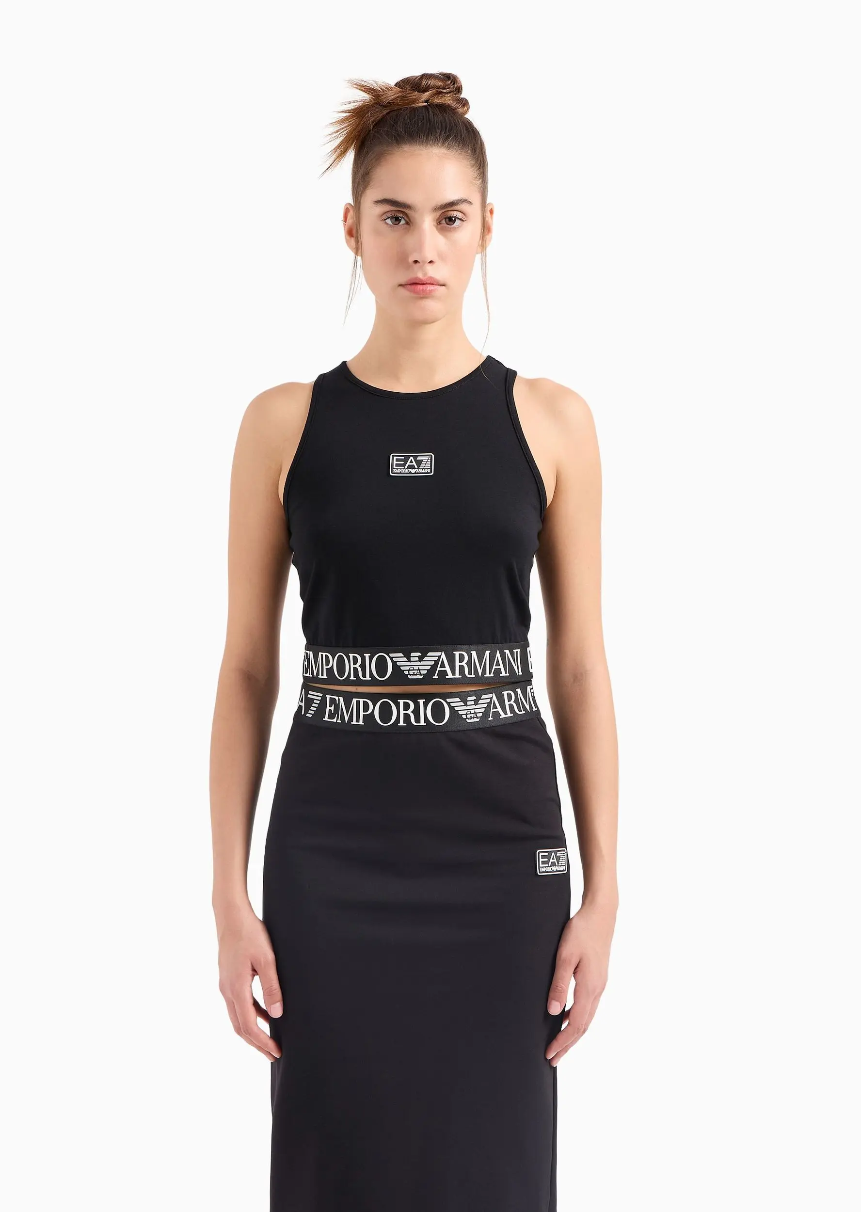Топ Slim Fit для женщин (475393), цвет Черный - №2