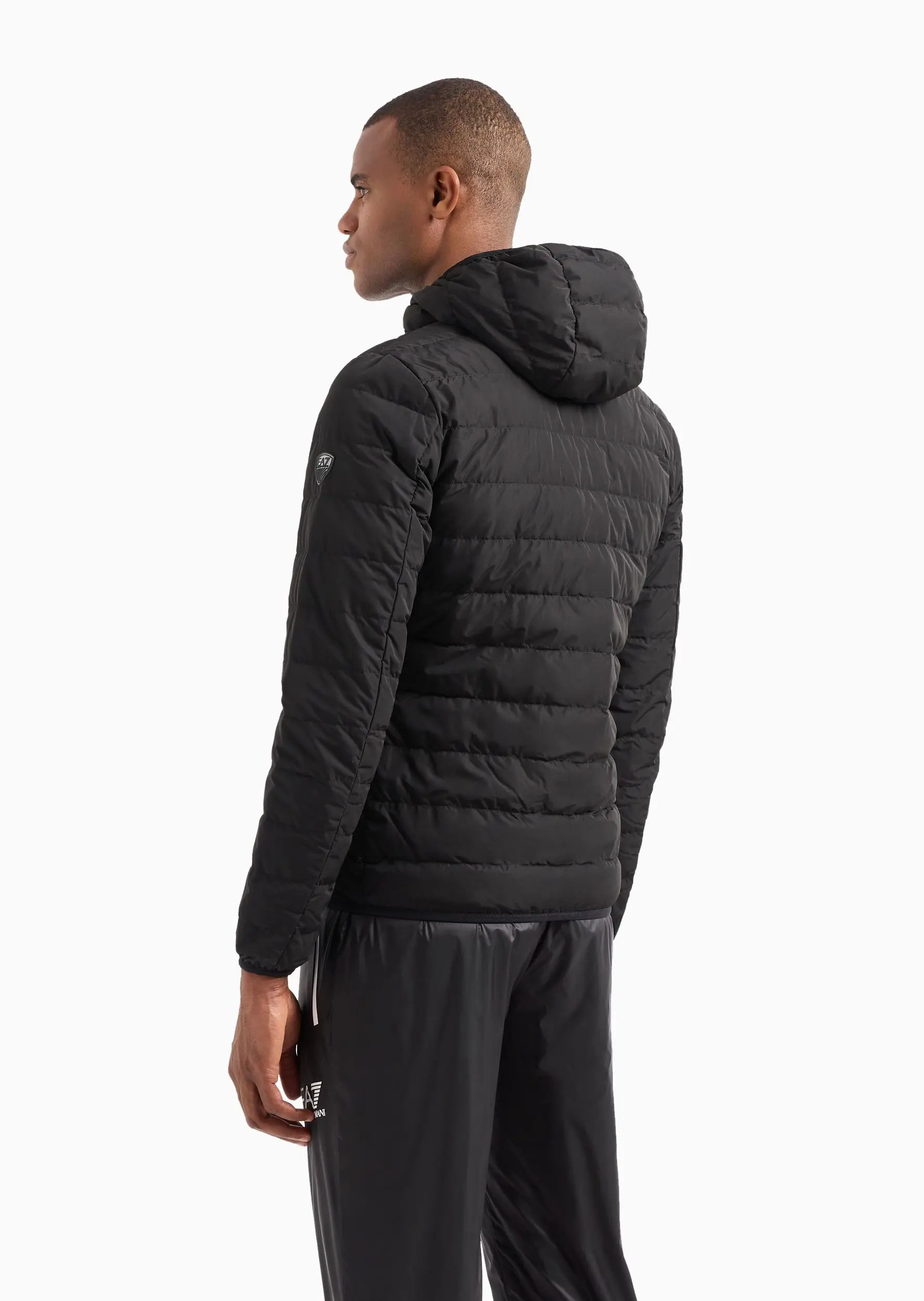 Пуховик тонкий Slim Fit для чоловіків (475485), колір Чорний - №3
