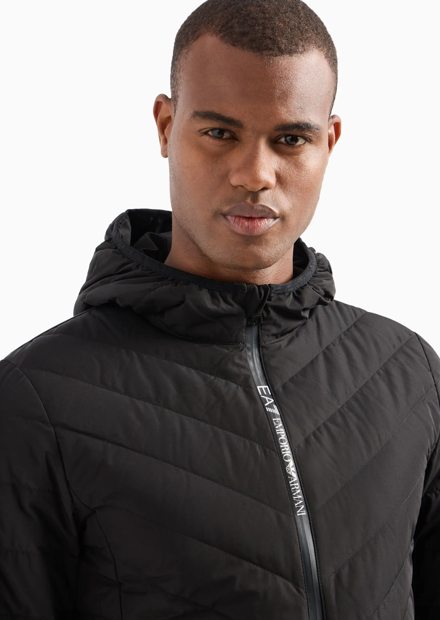 Пуховик тонкий Slim Fit для чоловіків (475485), колір Чорний - №4