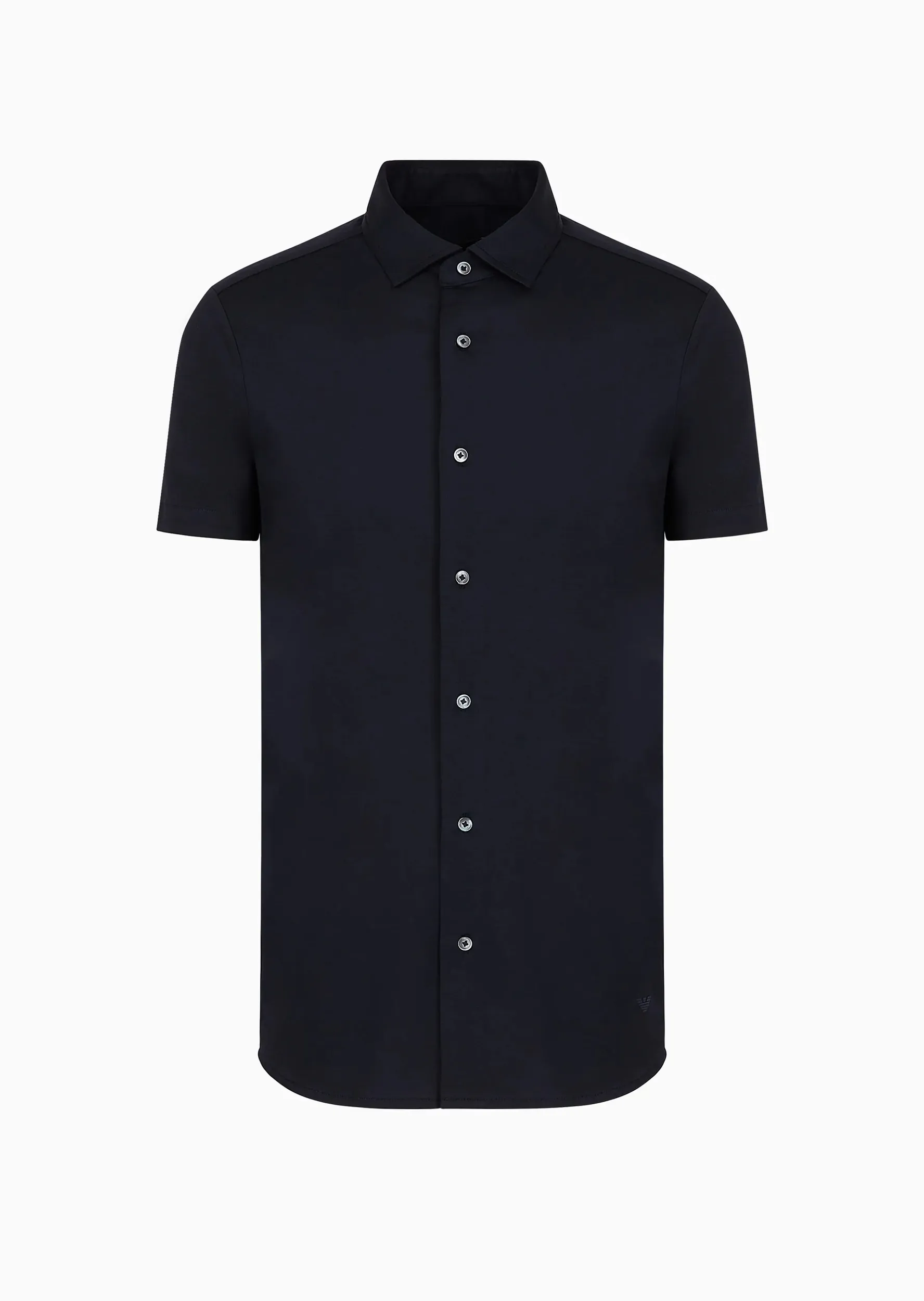 Сорочка повсякденна з коротким рукавом Slim Fit для чоловіків (475588), колір Синій - №1