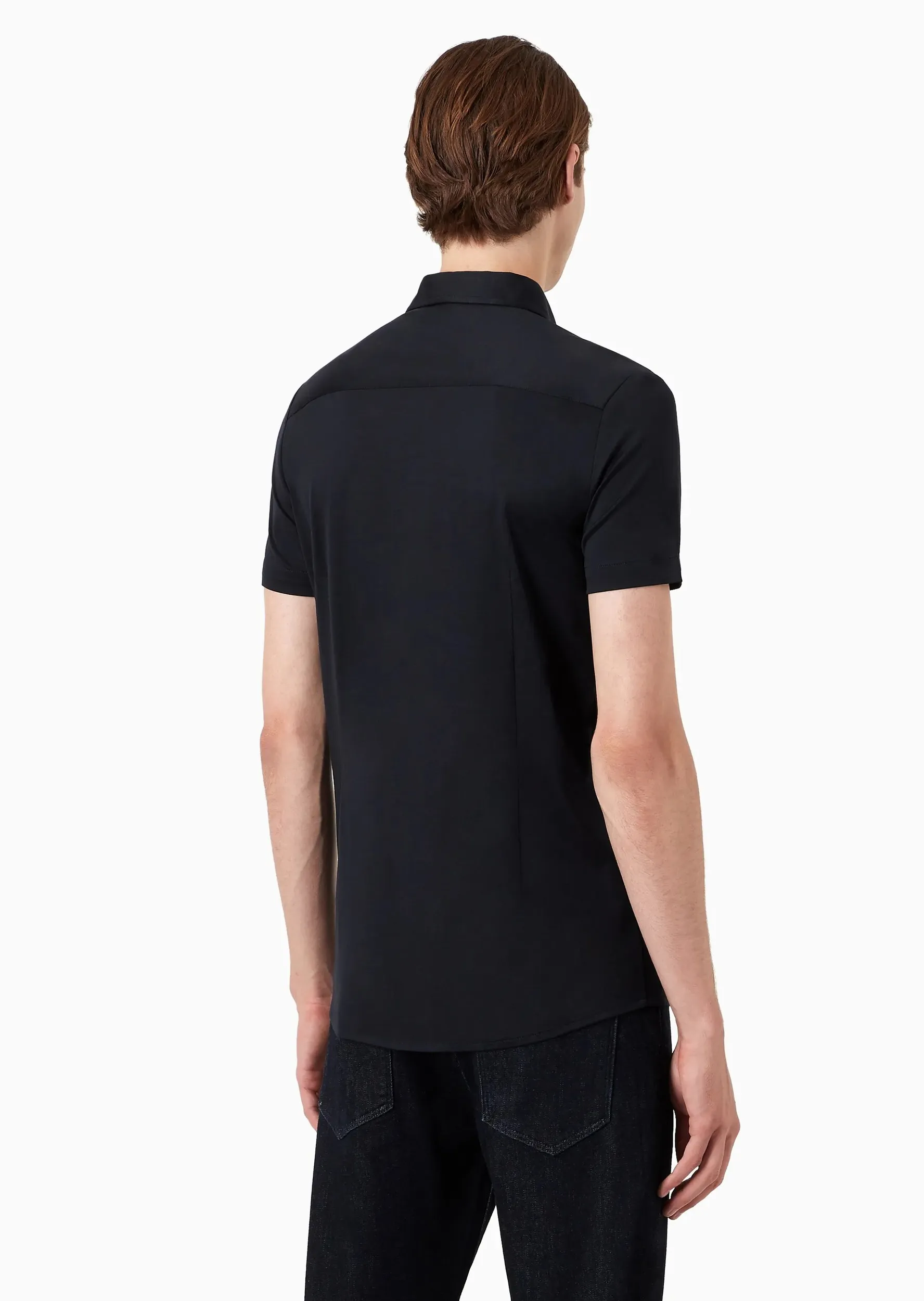 Сорочка повсякденна з коротким рукавом Slim Fit для чоловіків (475588), колір Синій - №4