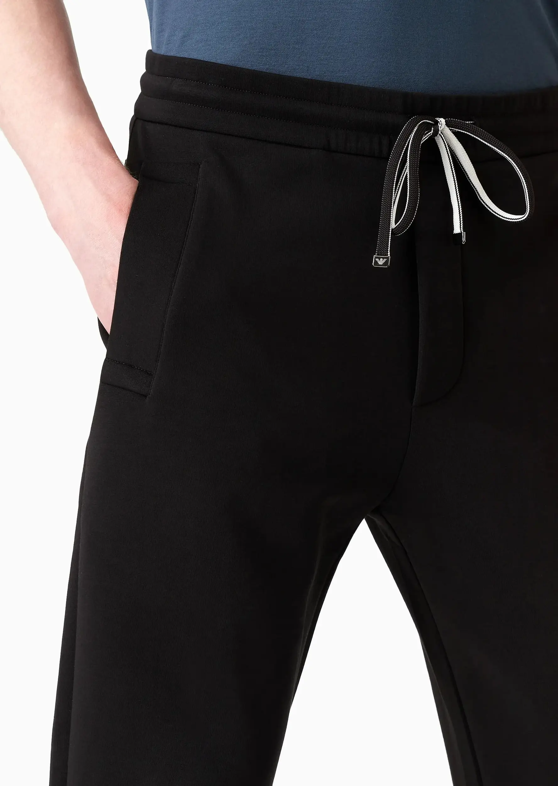 Брюки джерси Regular Fit Высокая для мужчин (475640), цвет Черный - №5