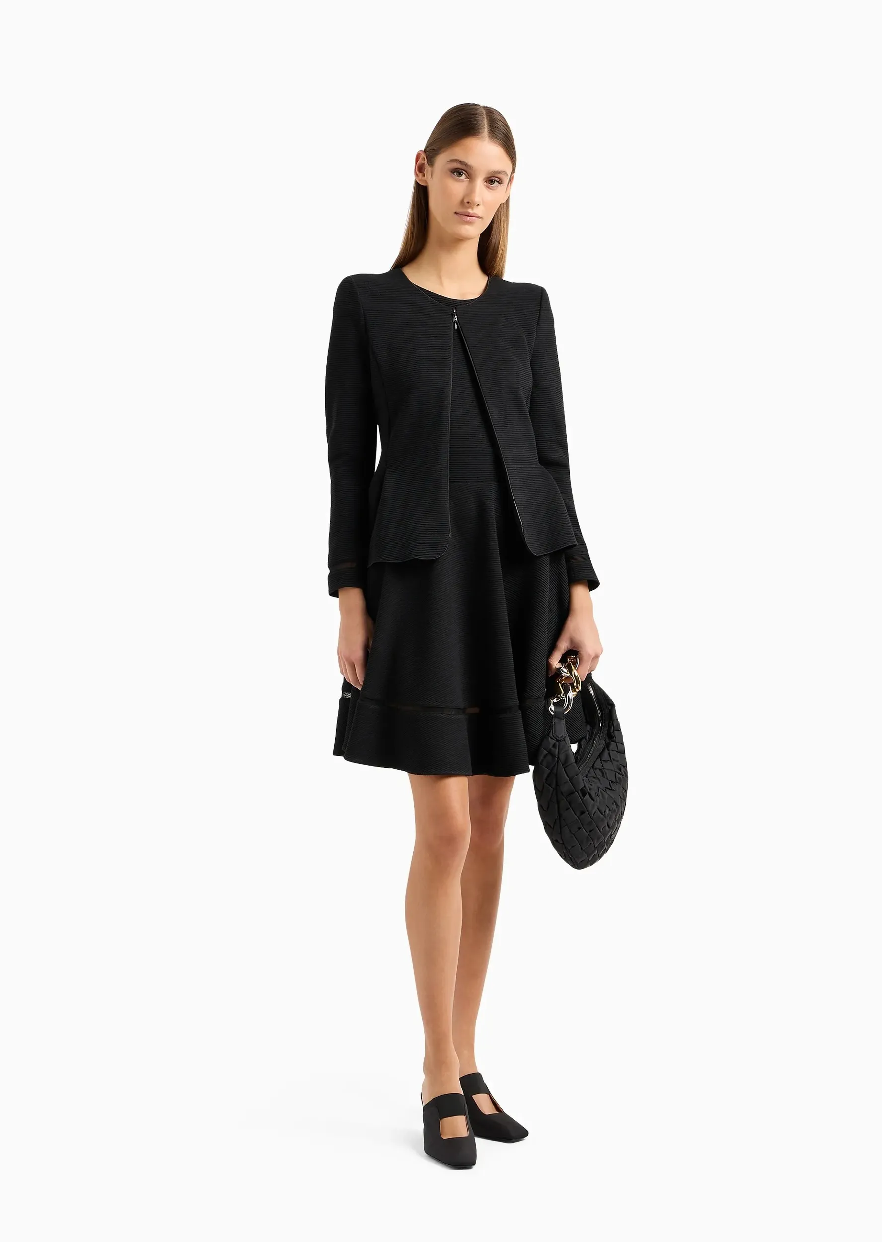 Сукні міні Slim Fit для жінок (475741), колір Чорний - №5