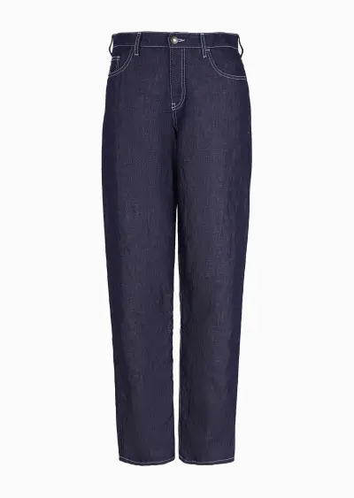Джинсы Relaxed Relaxed Fit Средняя