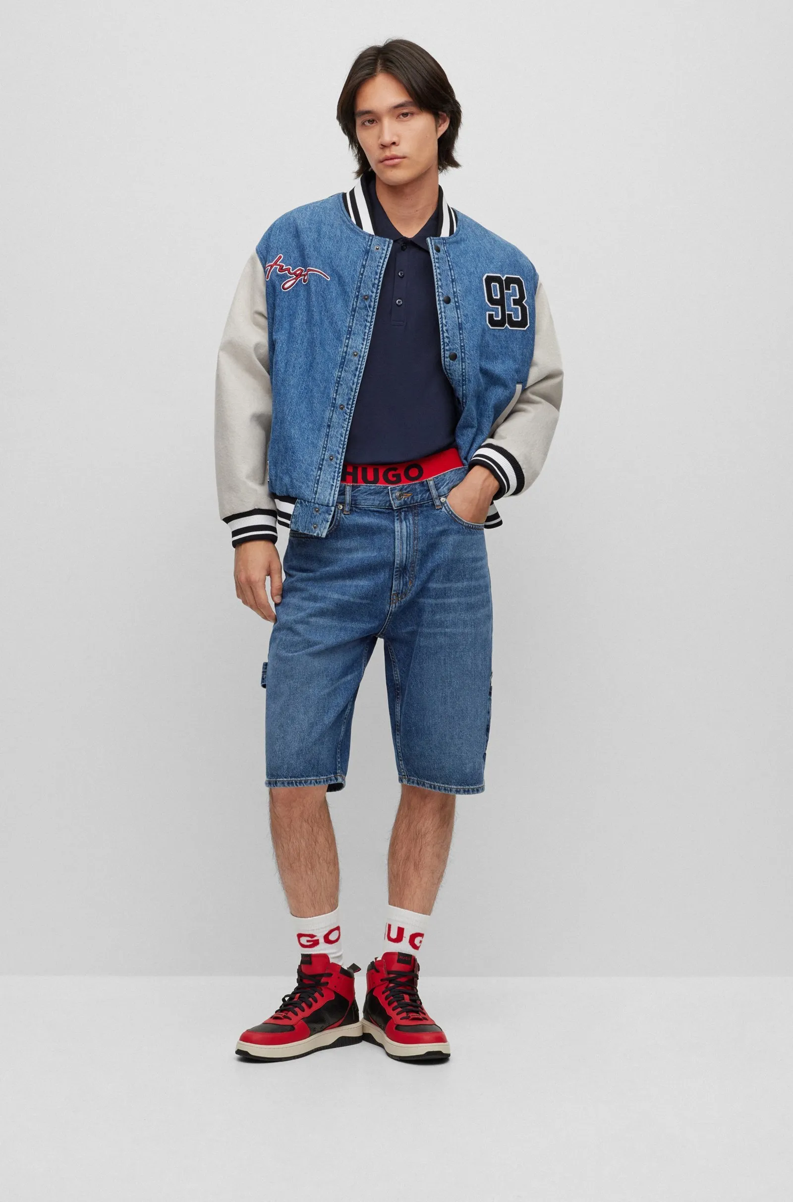 Поло Slim Fit для мужчин (476187), цвет Синий - №3