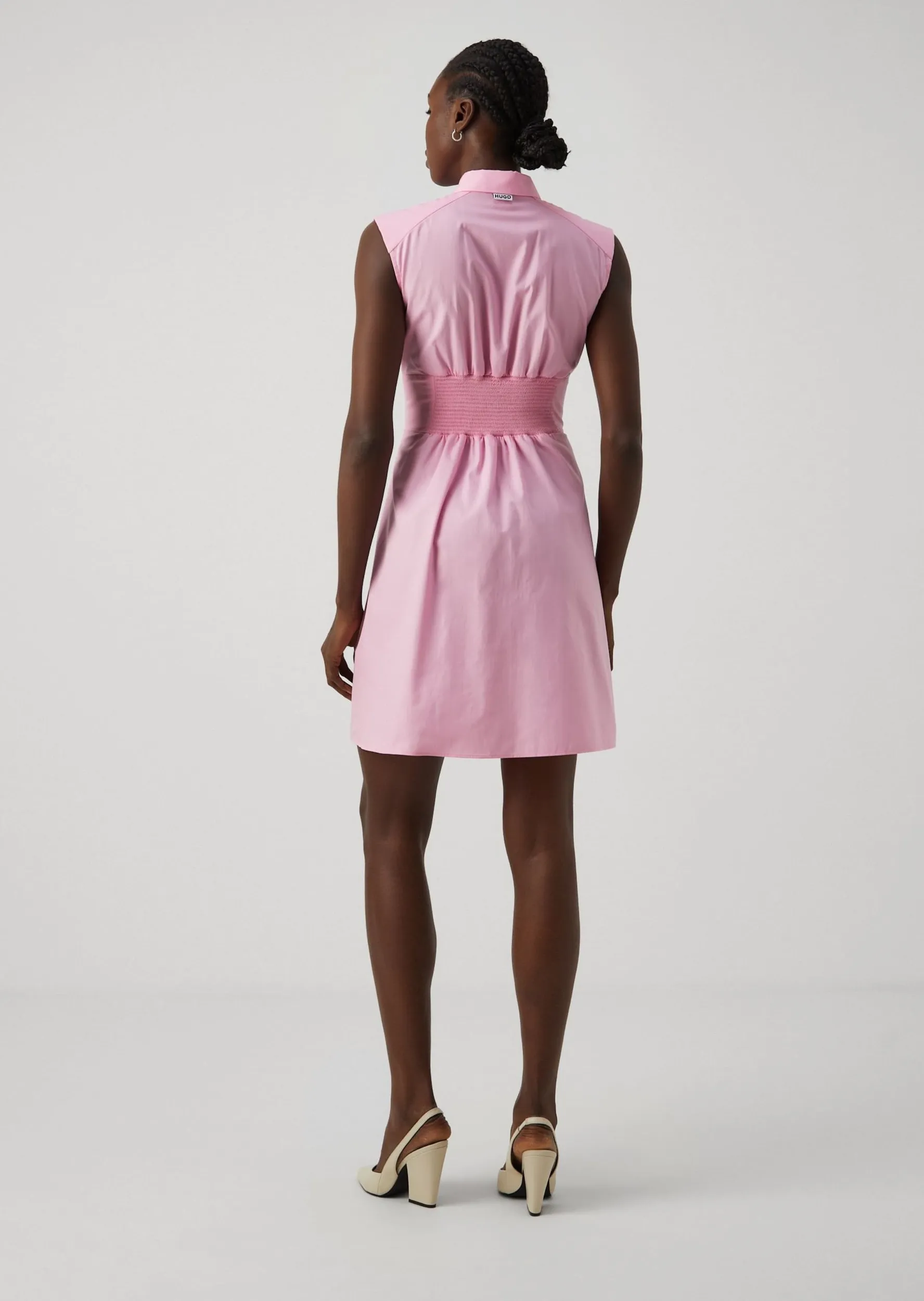 Сукні міді Slim Fit для жінок (476277), колір Рожевий - №4