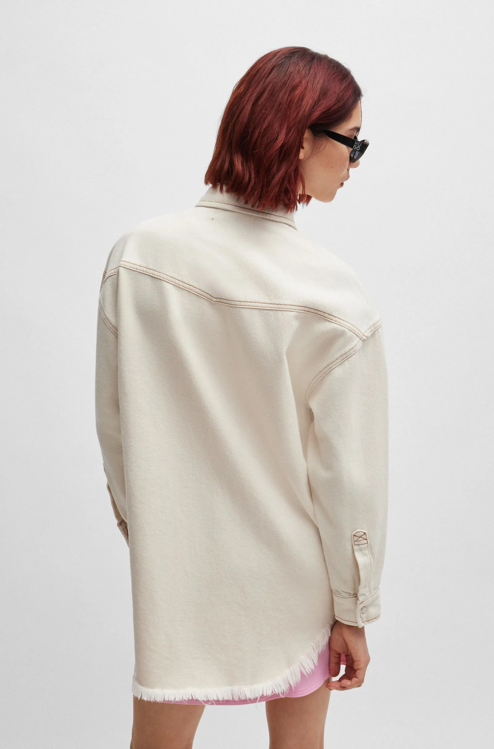 Джинсовая куртка Relaxed Fit для женщин (476282), цвет Бежевый - №4