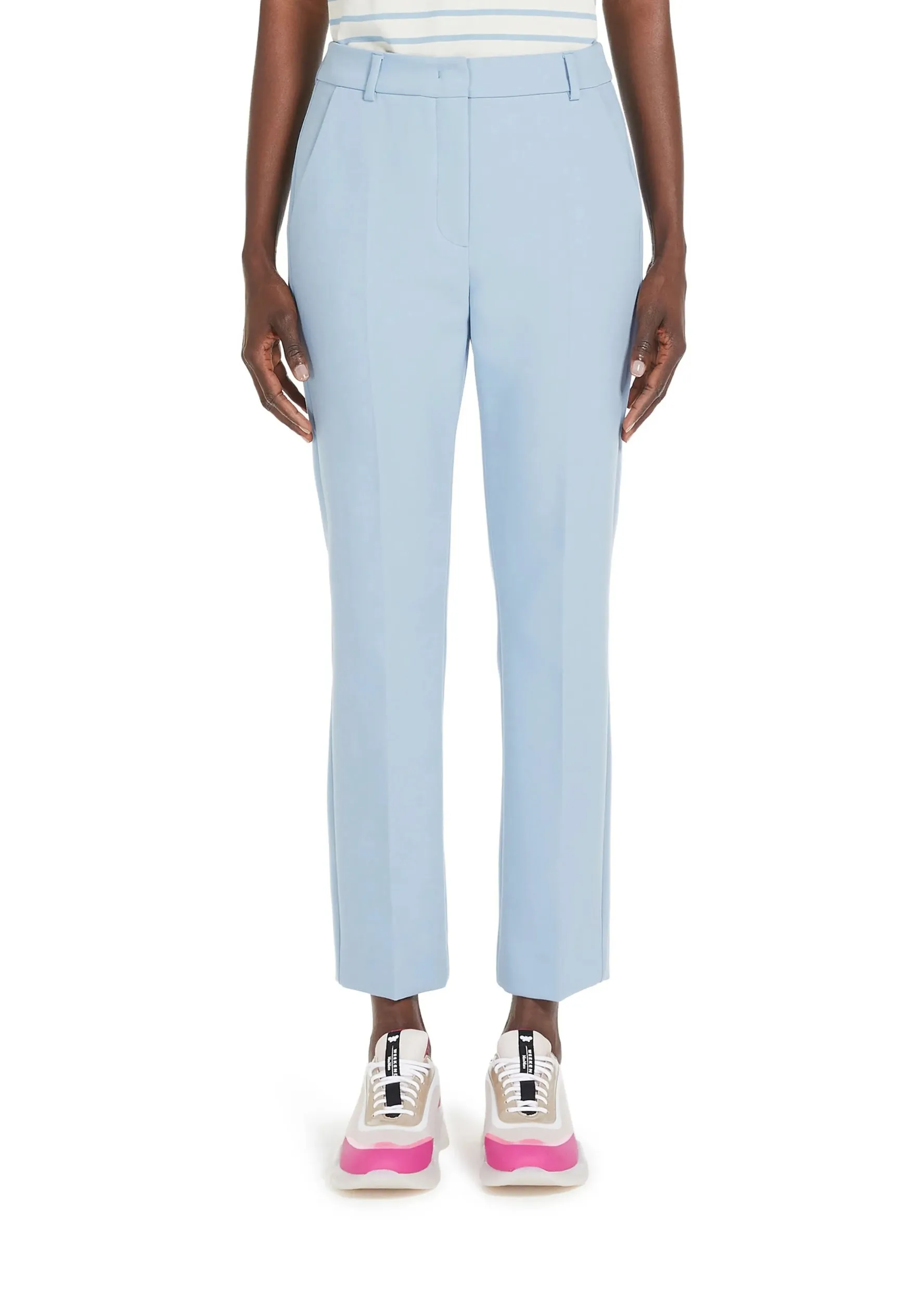 Брюки повседневные Slim Fit Низкая для женщин (476673), цвет Синий - №3