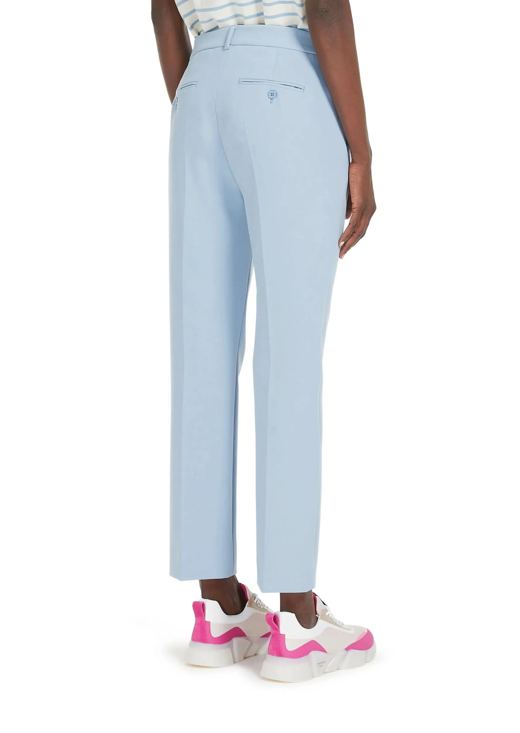 Брюки повседневные Slim Fit Низкая для женщин (476673), цвет Синий - №4