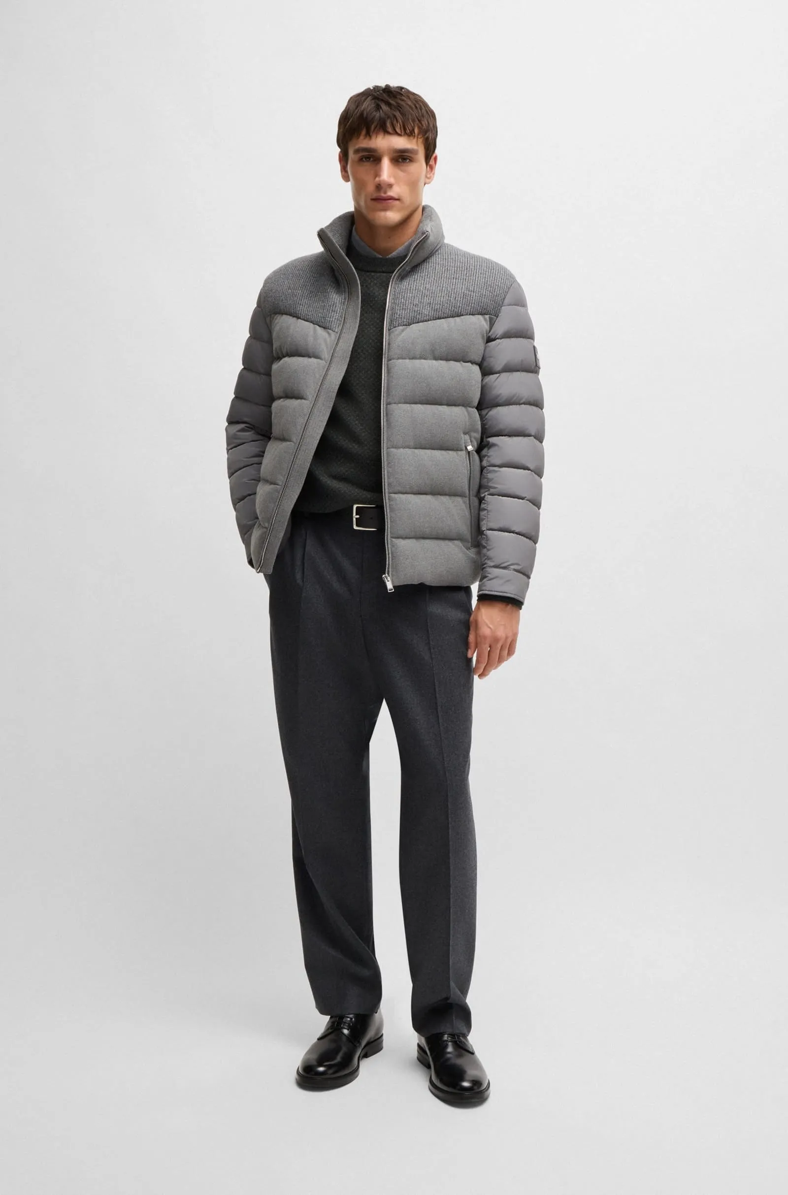 Джемпер Regular Fit для чоловіків (477213), колір Сірий - №3