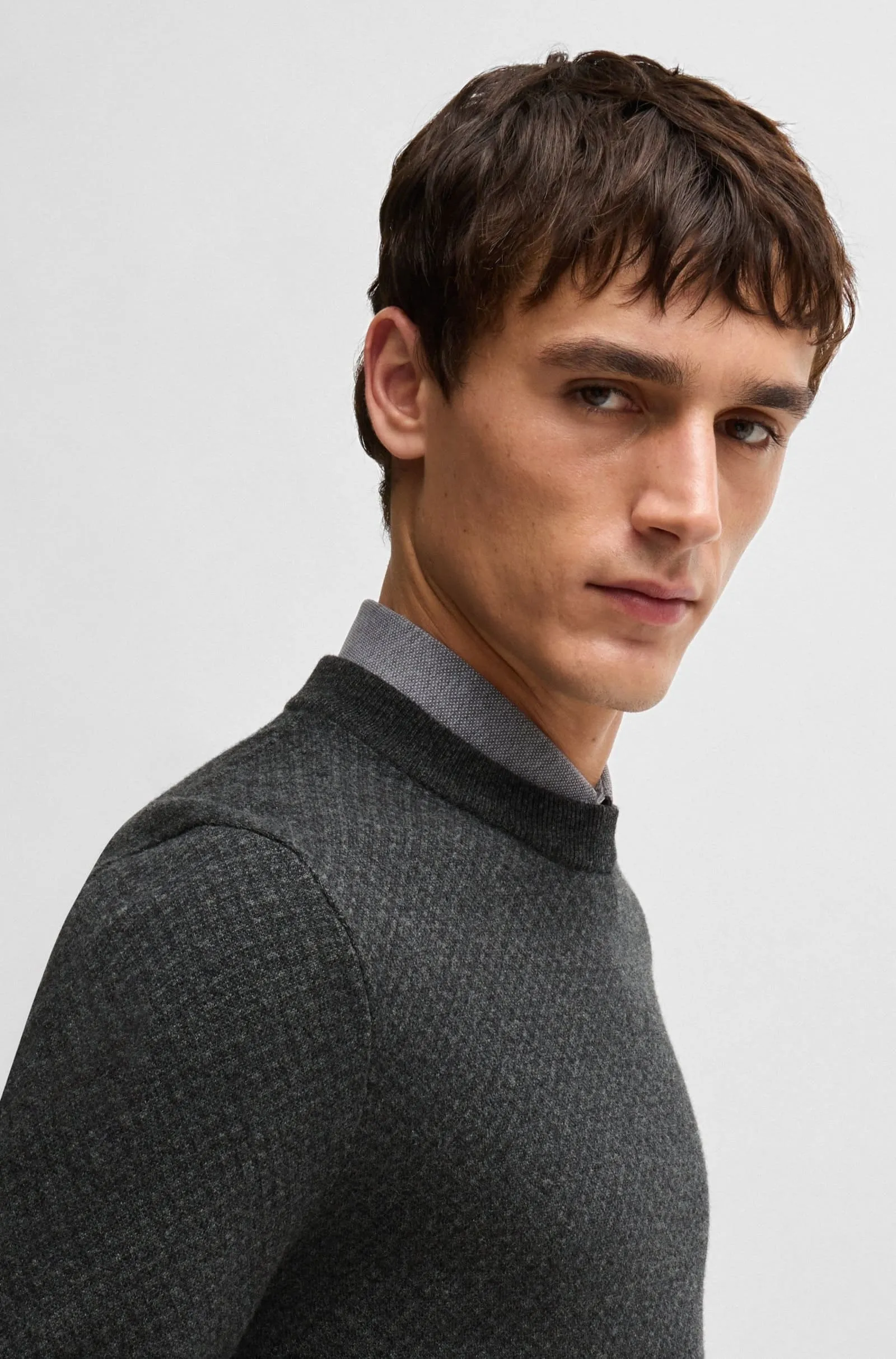 Джемпер Regular Fit для чоловіків (477213), колір Сірий - №5