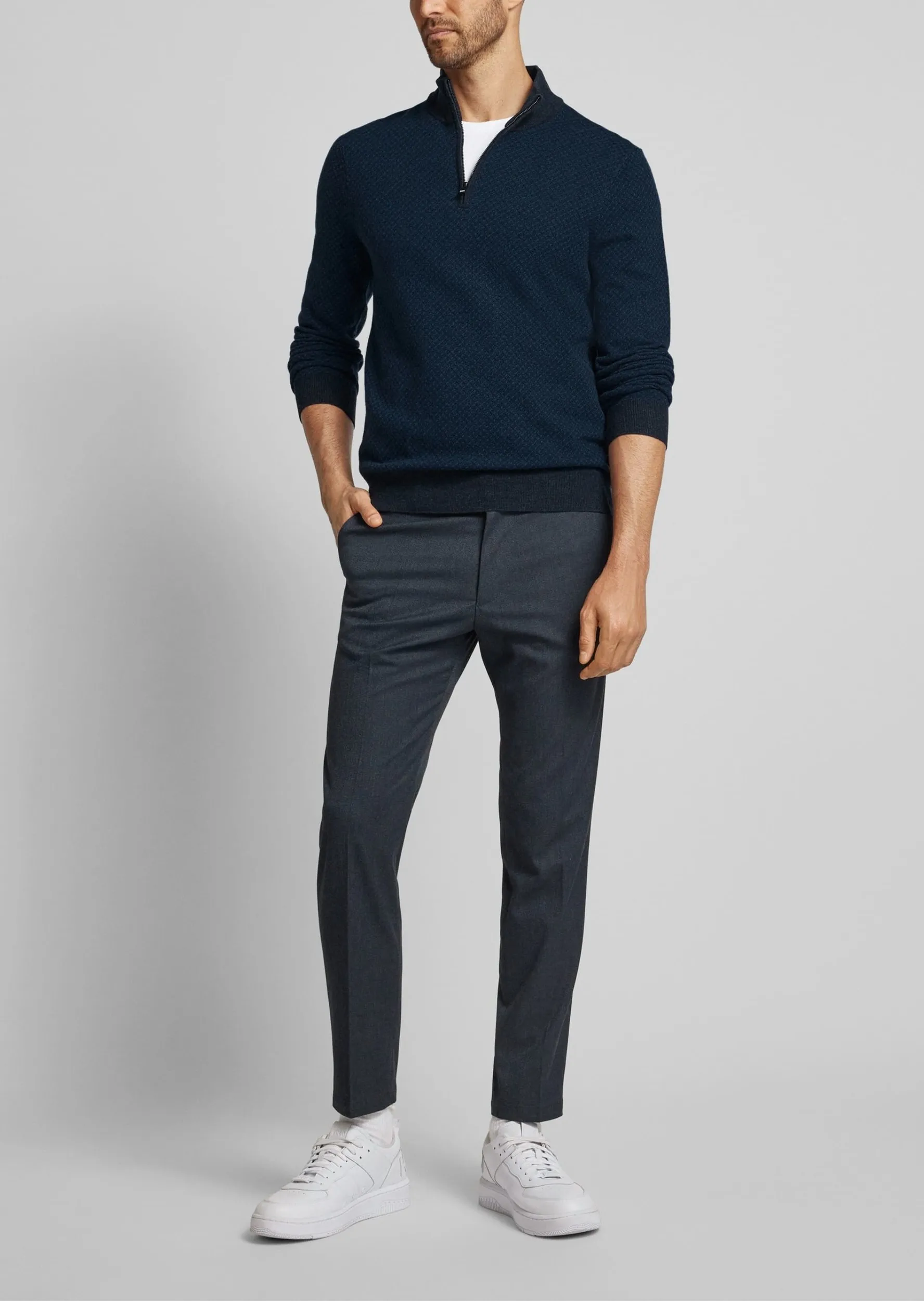 Джемпер Regular Fit для чоловіків (477250), колір Синій - №3