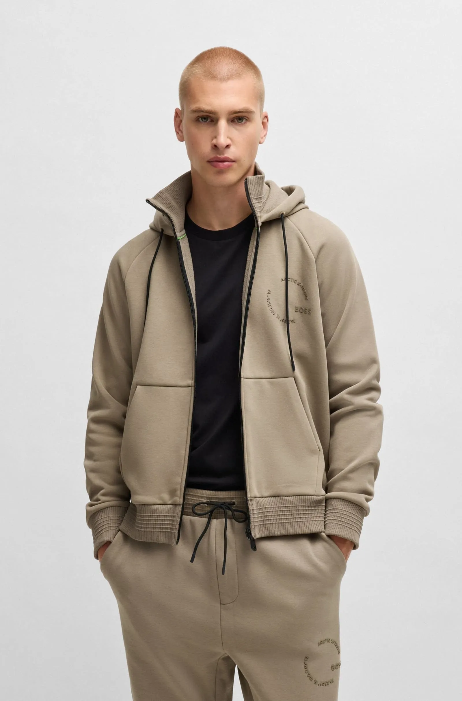 Спортивна кофта Relaxed Fit для чоловіків (477304), колір Бежевий - №2