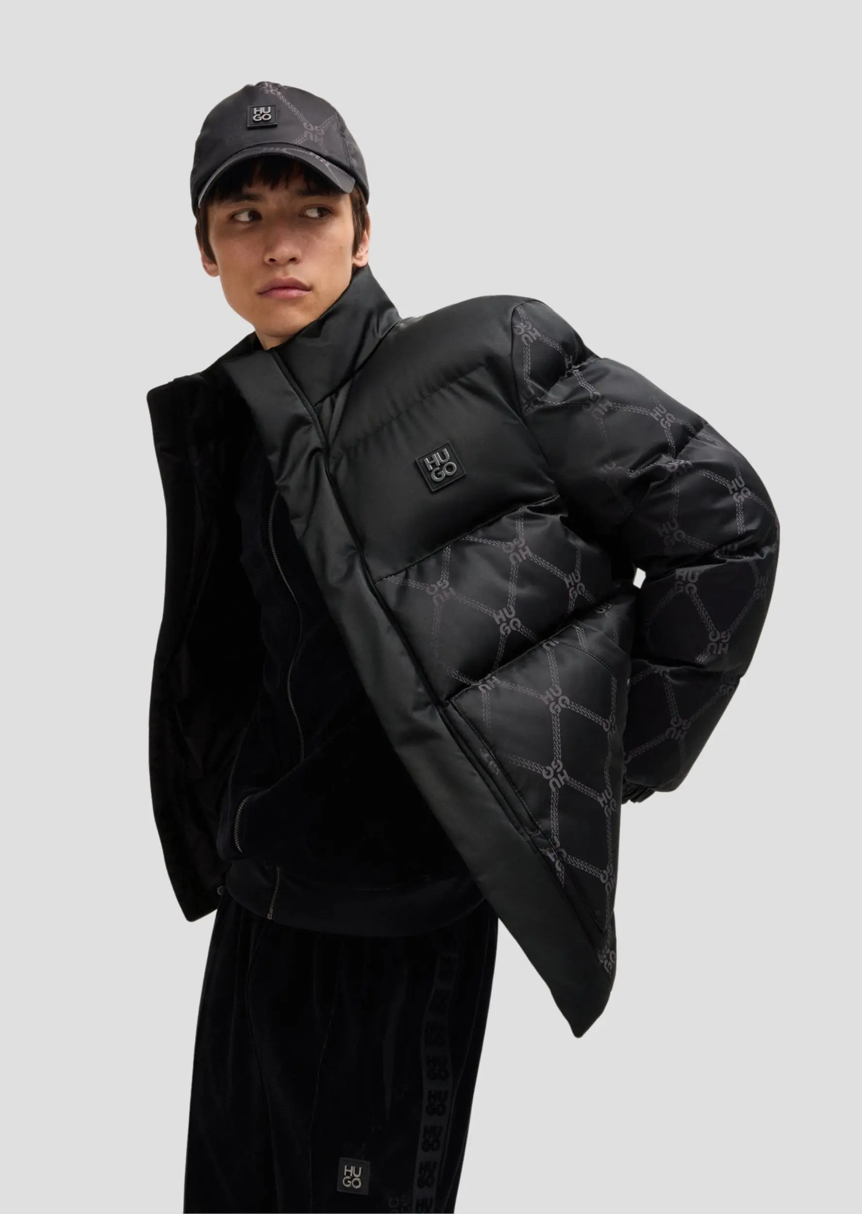 Куртка Slim Fit для чоловіків (477377), колір Чорний - №5