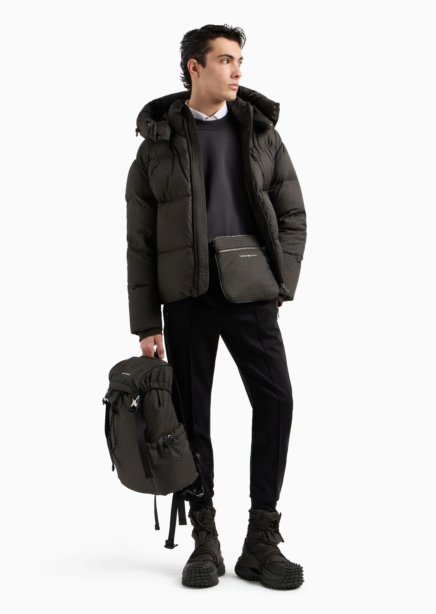 Пуховик Regular Fit для чоловіків (477555), колір Оливковий - №3