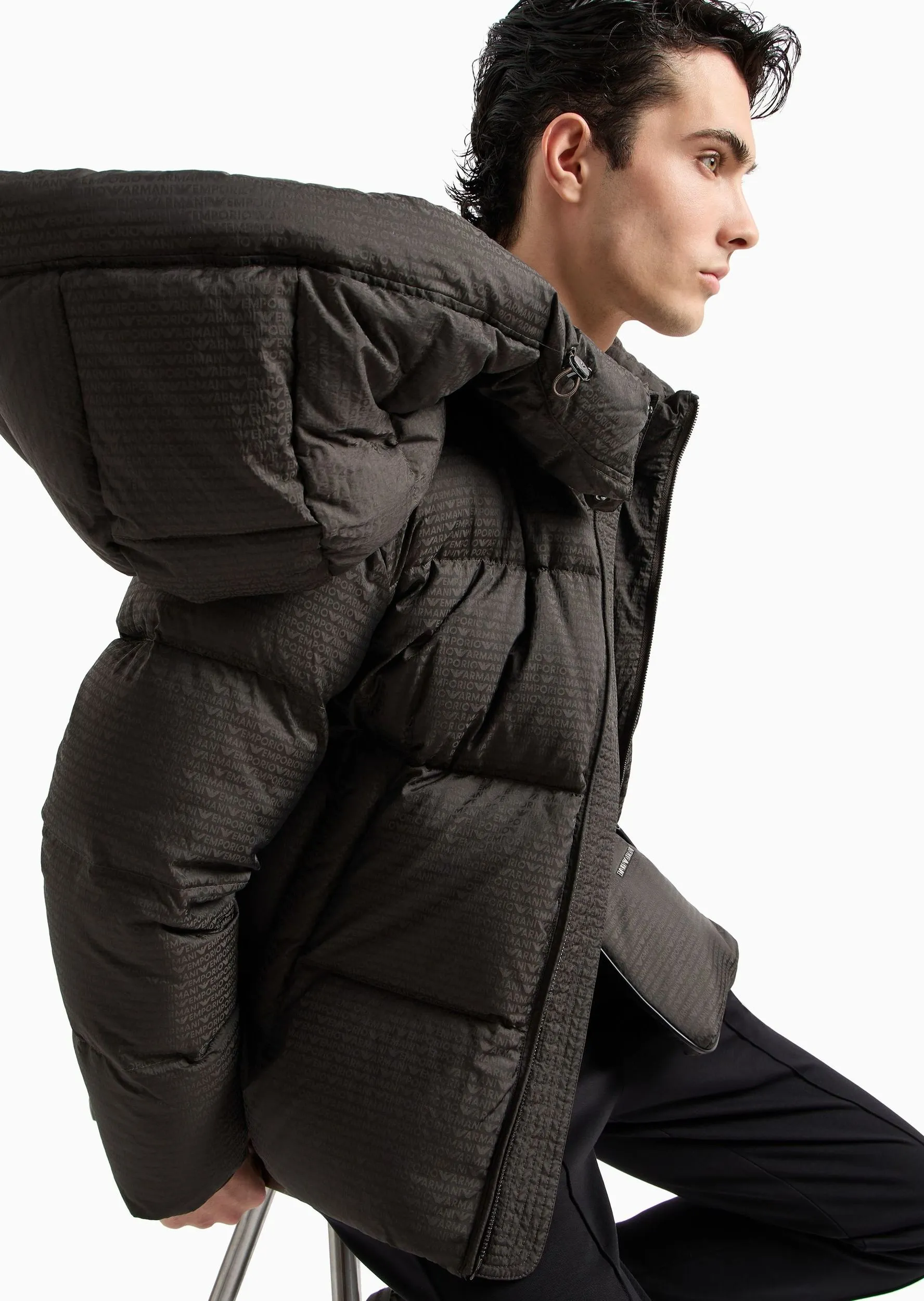 Пуховик Regular Fit для чоловіків (477555), колір Оливковий - №6