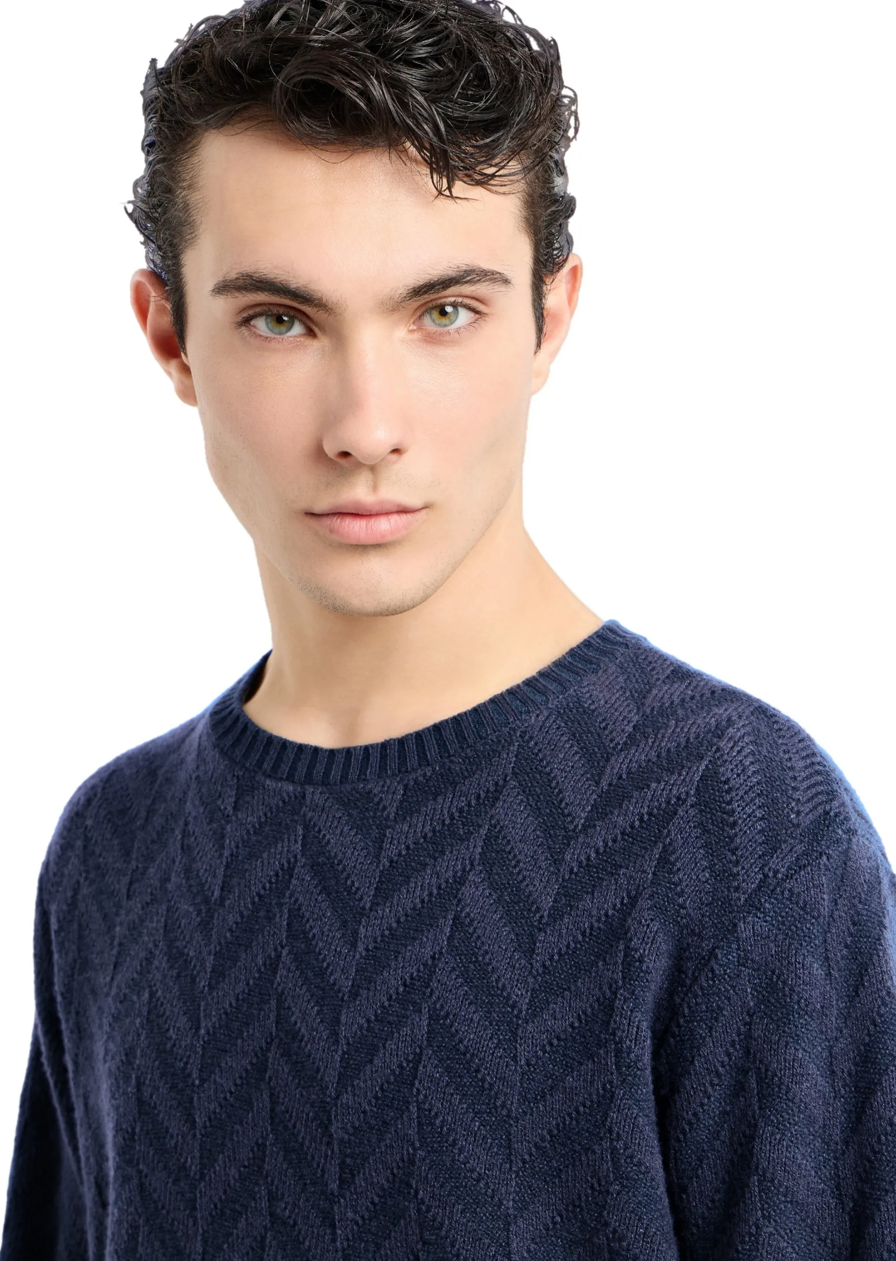 Джемпер Regular Fit для чоловіків (477557), колір Синій - №4