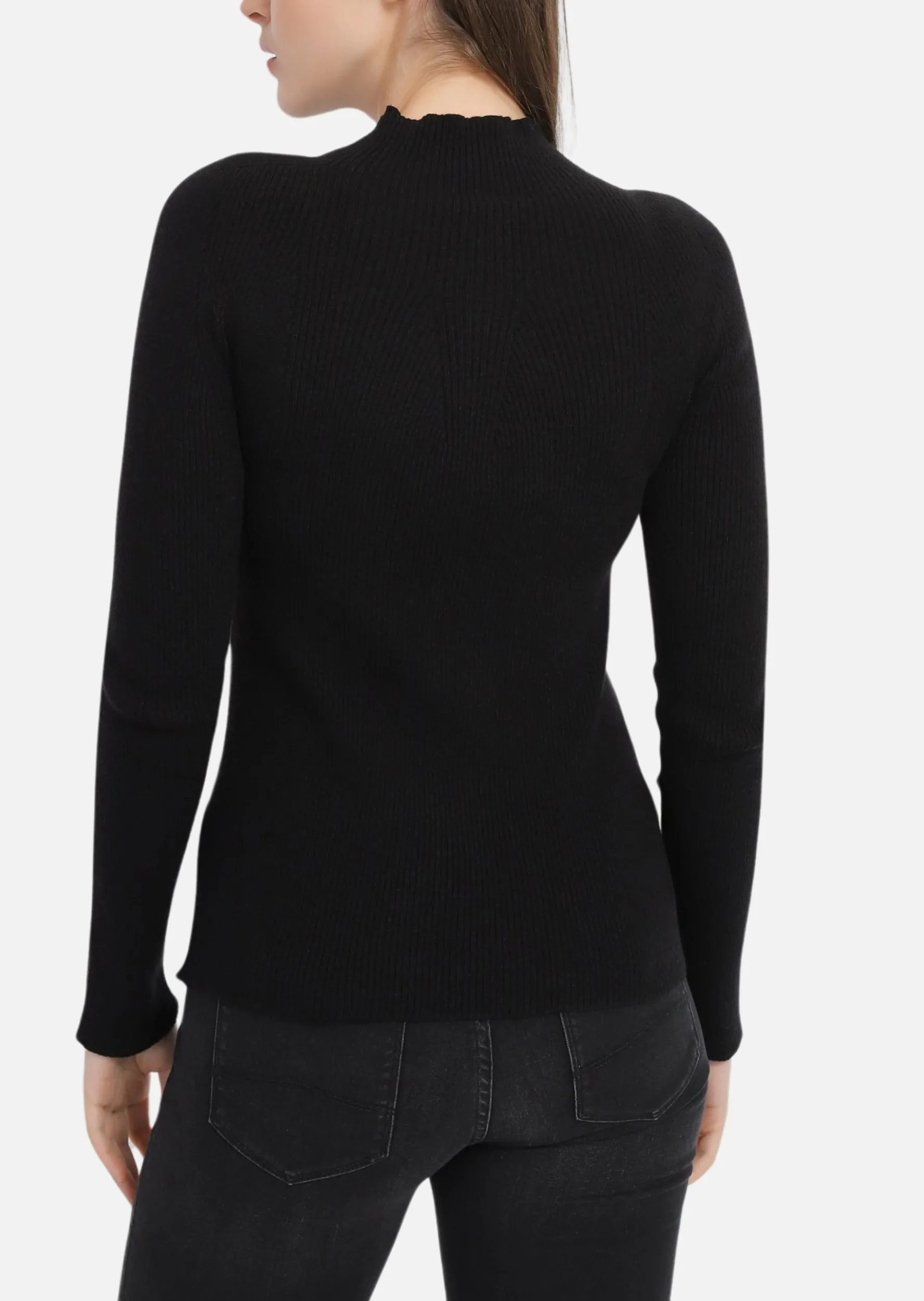 Джемпер Slim Fit для жінок (477665), колір Чорний - №4