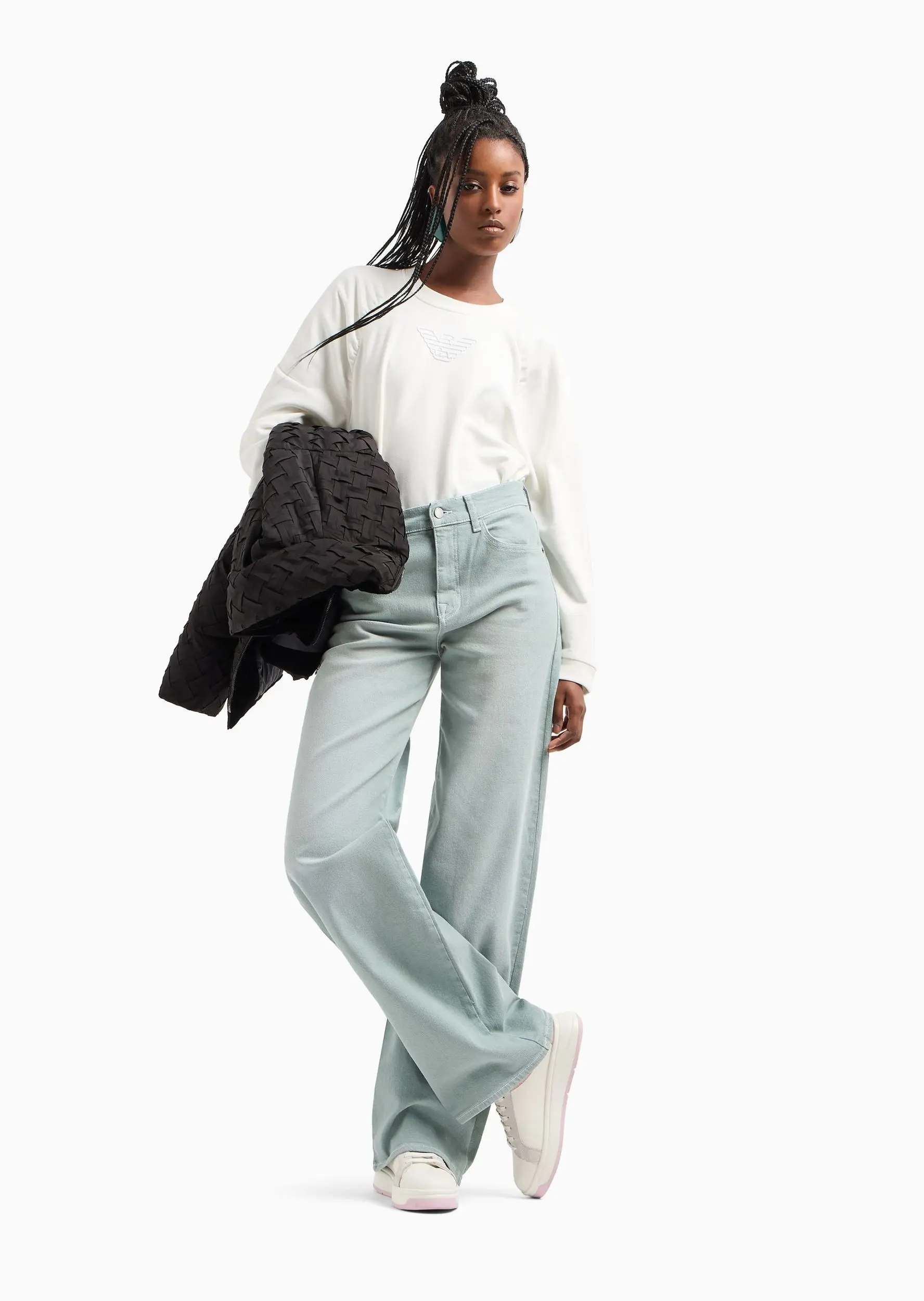 Джинсы Regular Regular Fit Средняя для женщин (477681), цвет Зеленый - №3