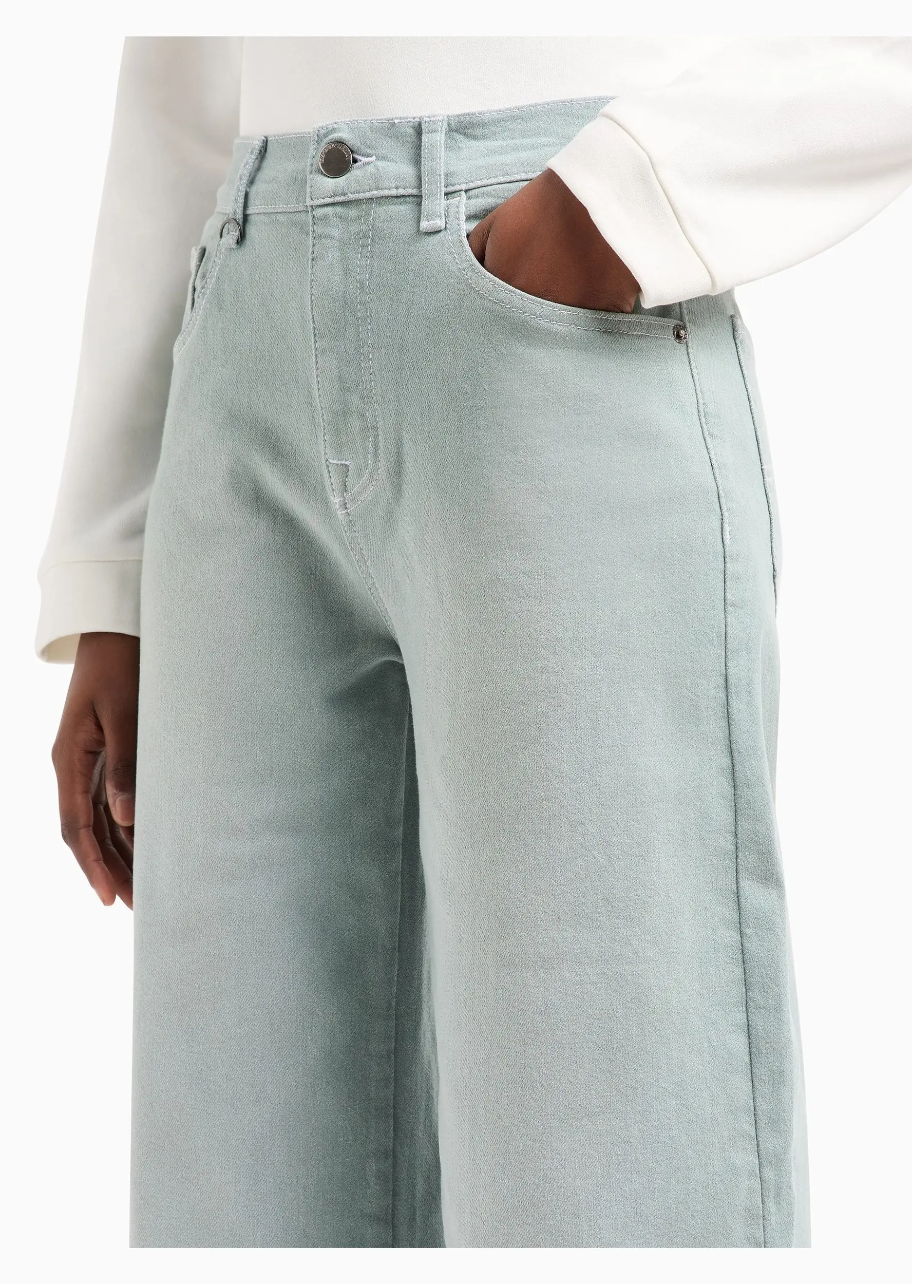 Джинсы Regular Regular Fit Средняя для женщин (477681), цвет Зеленый - №5