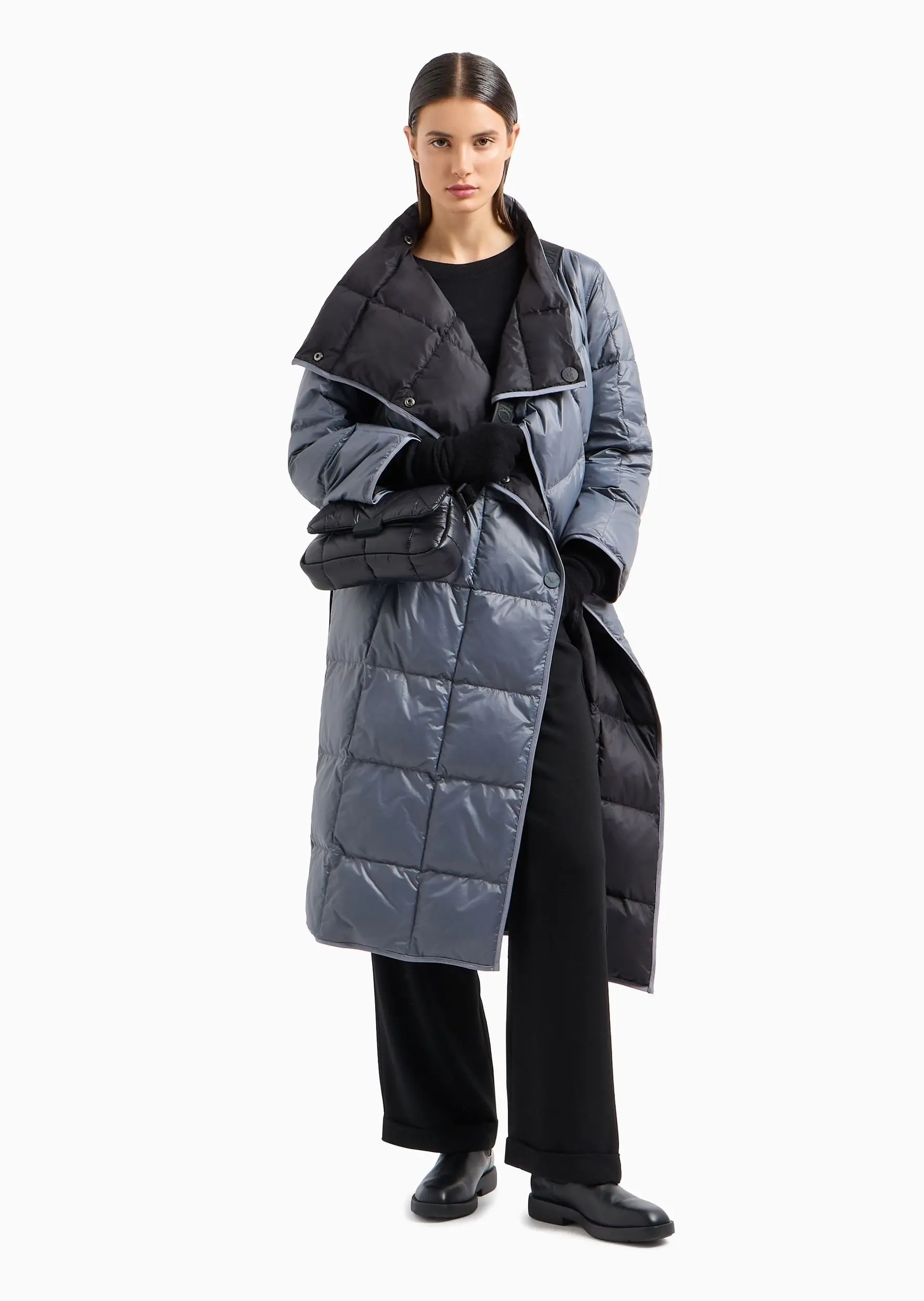 Пуховик Regular Fit для жінок (477686), колір Сірий - №4