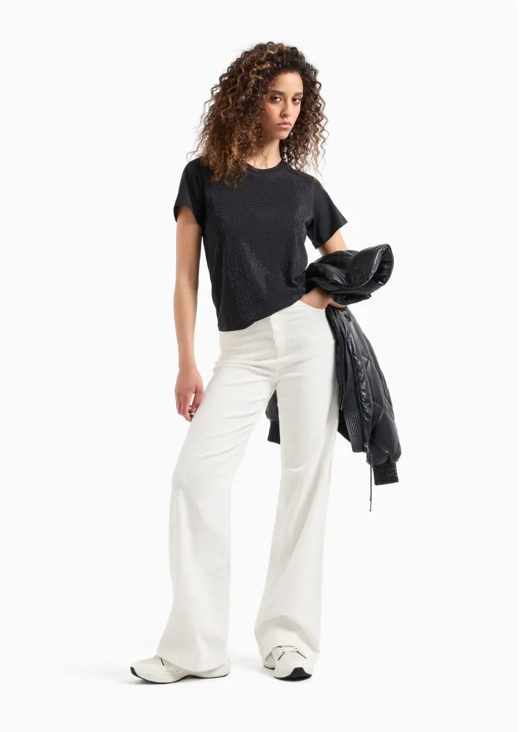 Брюки fashion Regular Fit Высокая для женщин (477705), цвет Белый - №3