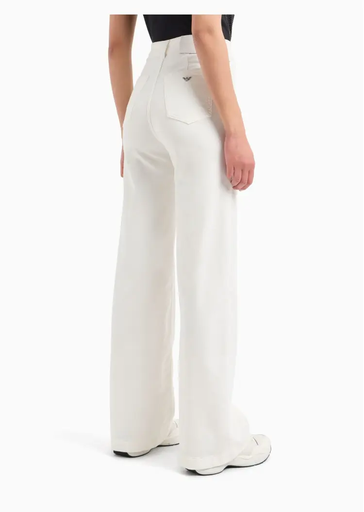 Брюки fashion Regular Fit Высокая для женщин (477705), цвет Белый - №4