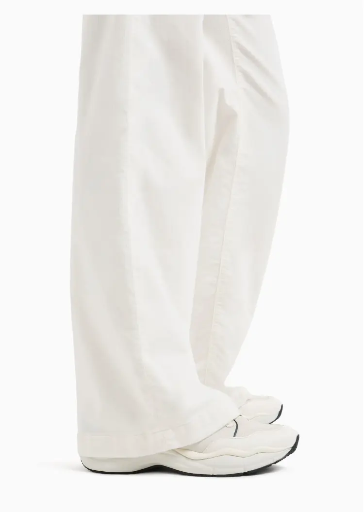 Брюки fashion Regular Fit Высокая для женщин (477705), цвет Белый - №6