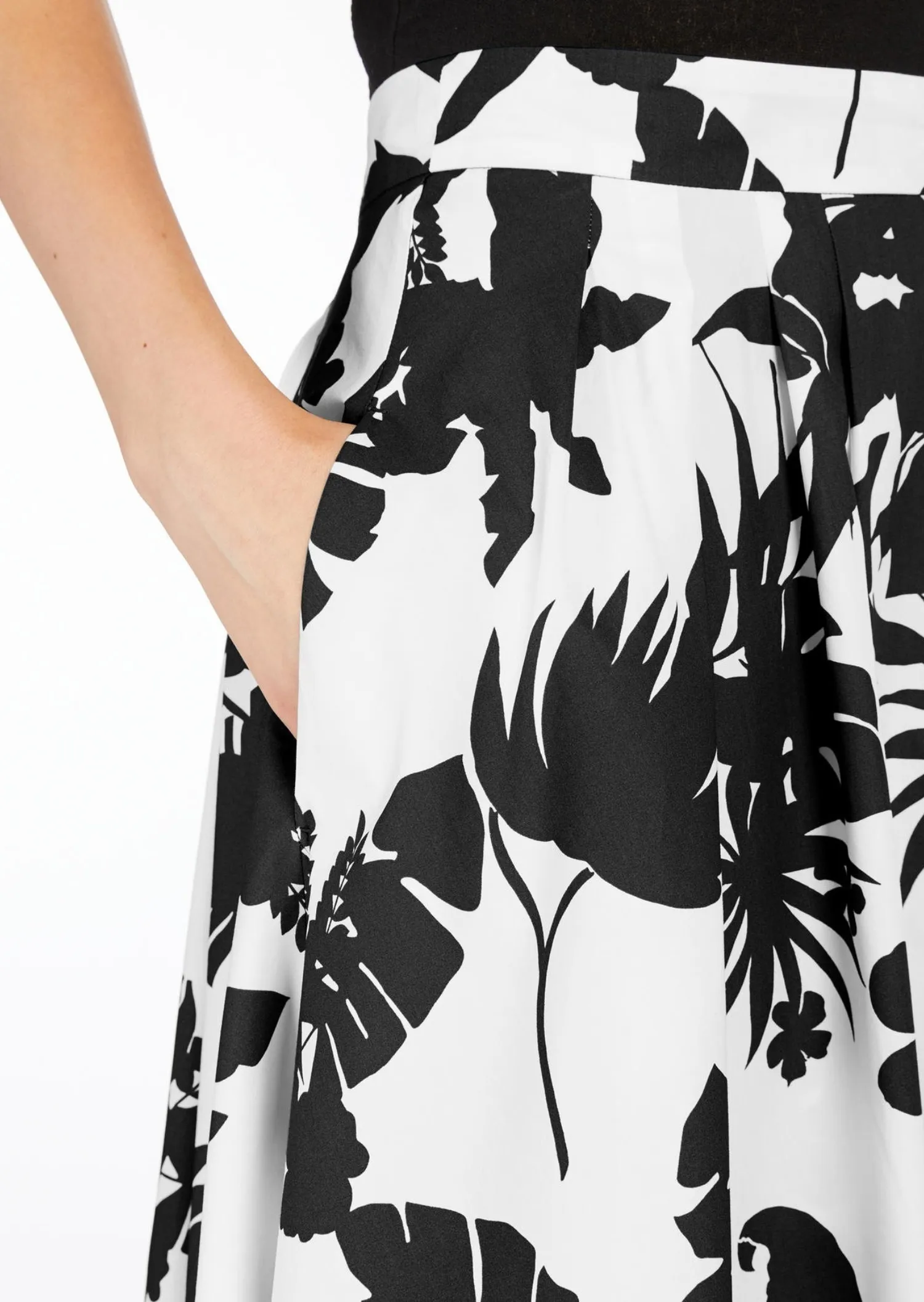 Юбка макси Relaxed Fit для женщин (478566), цвет Черный - №4