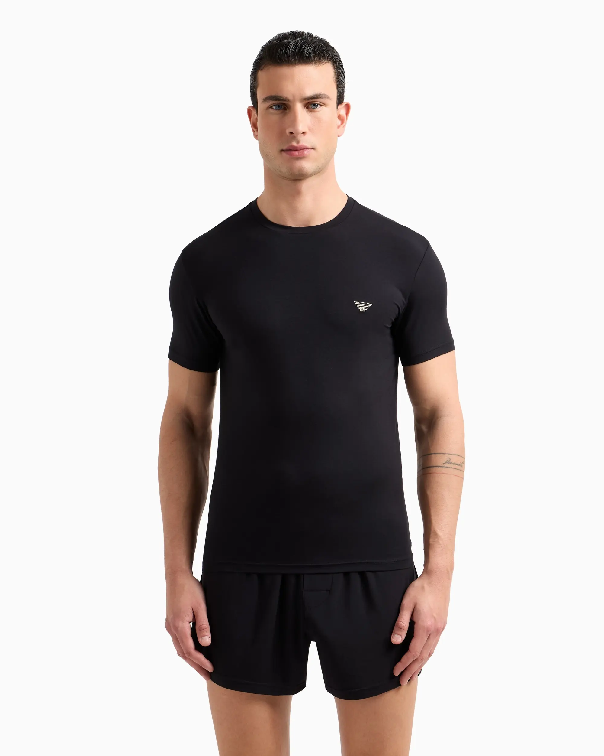 Футболка Slim Fit для мужчин (478816), цвет Черный - №2