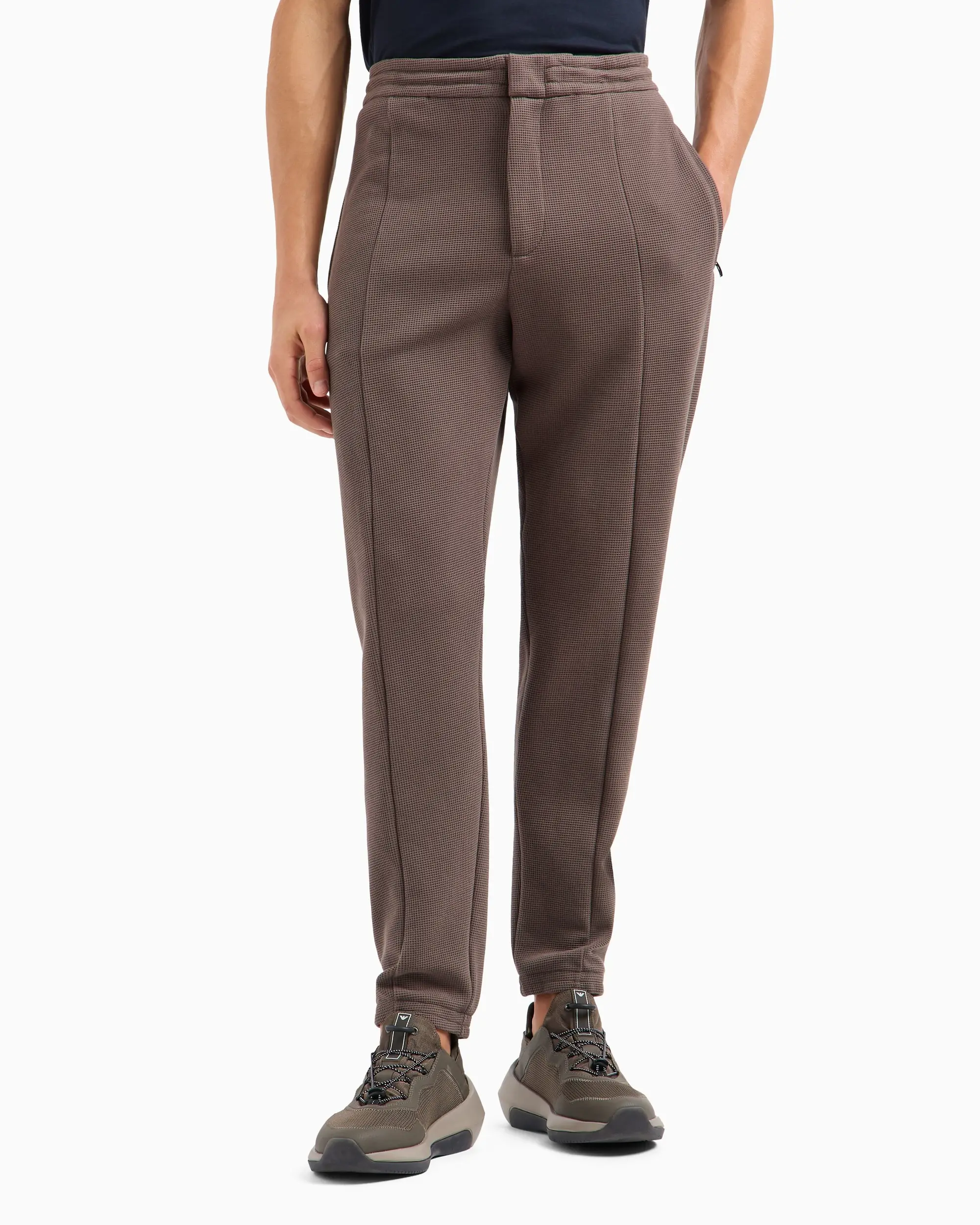 Брюки джерсі Regular Fit Середня для чоловіків (478918), колір Коричневий - №2