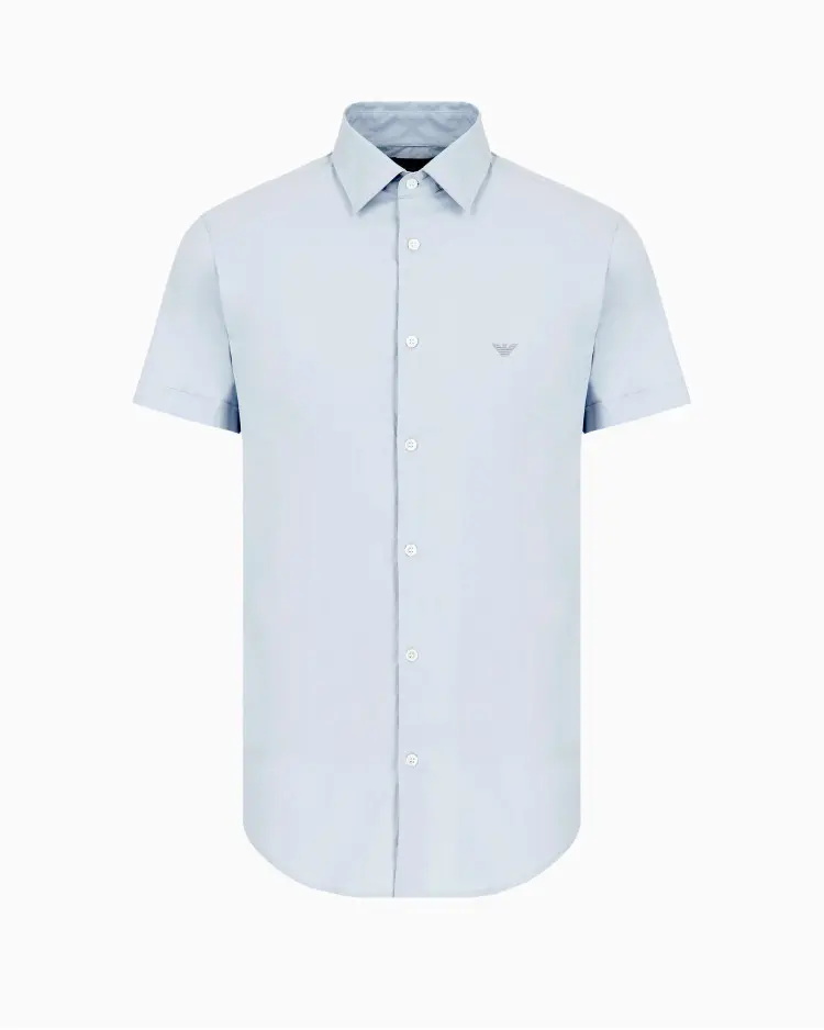 Сорочка деловая с коротким рукавом Slim Fit