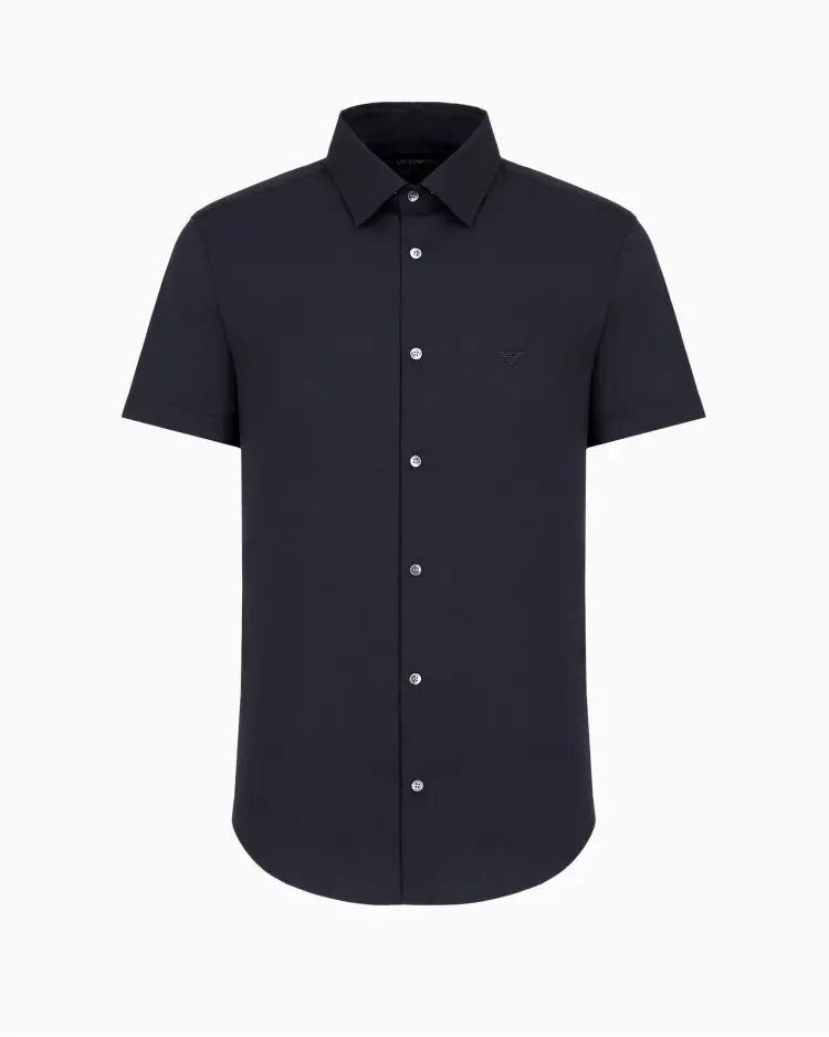 Сорочка деловая с коротким рукавом Slim Fit