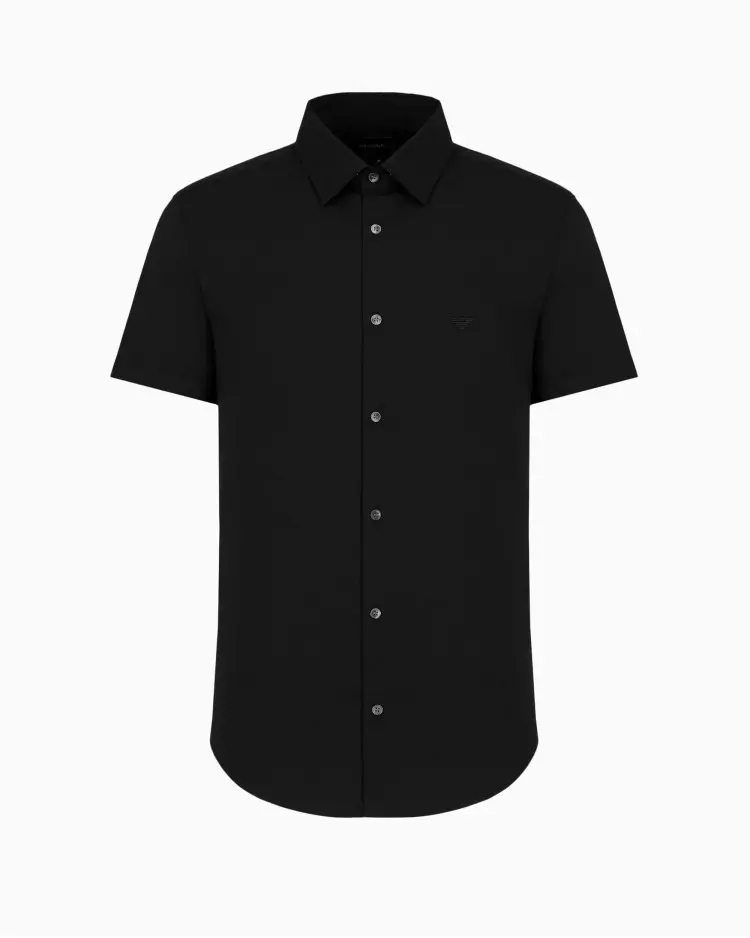 Сорочка деловая с коротким рукавом Slim Fit