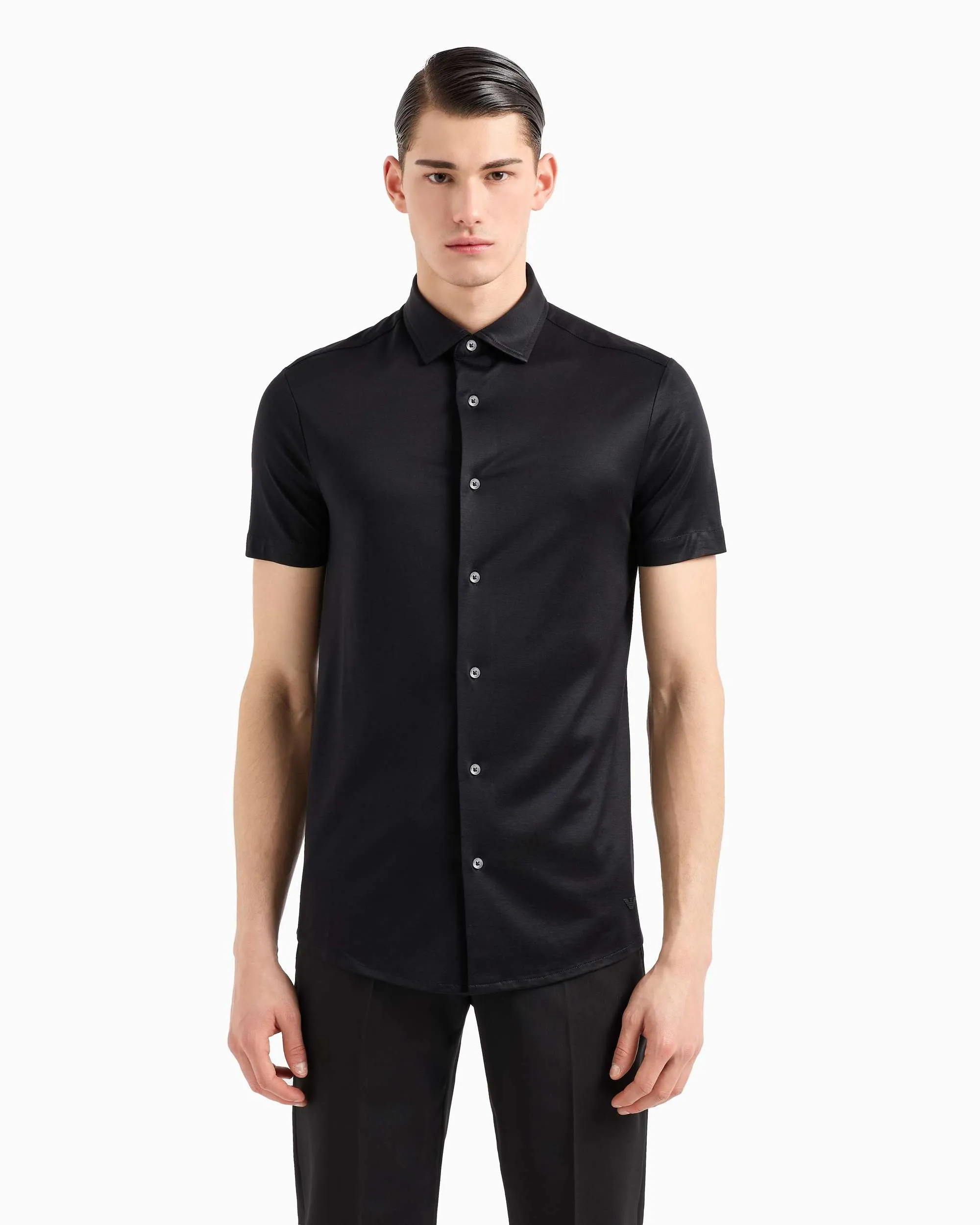 Сорочка повседневная с коротким рукавом Slim Fit