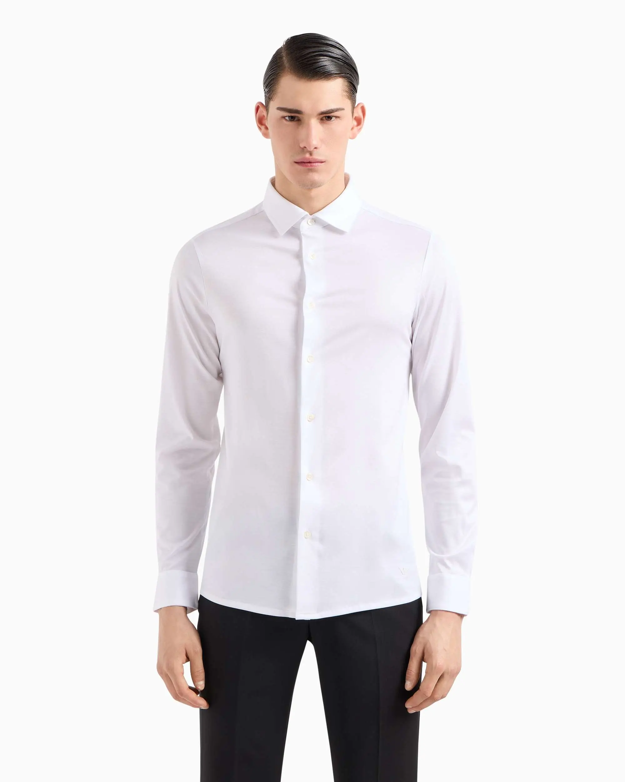 сорочка ділова Slim Fit для чоловіків (478937), колір Білий - №2
