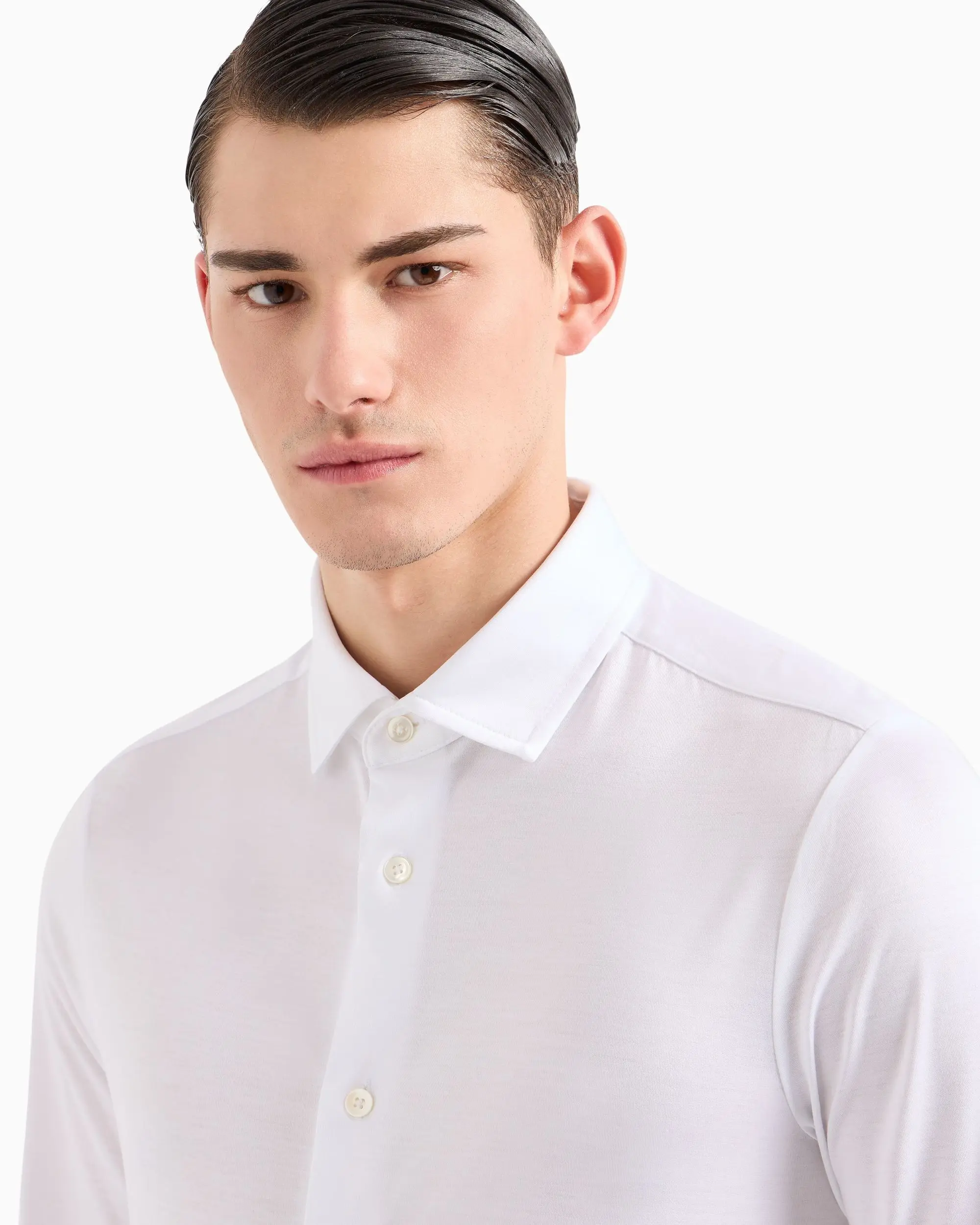 сорочка ділова Slim Fit для чоловіків (478937), колір Білий - №5