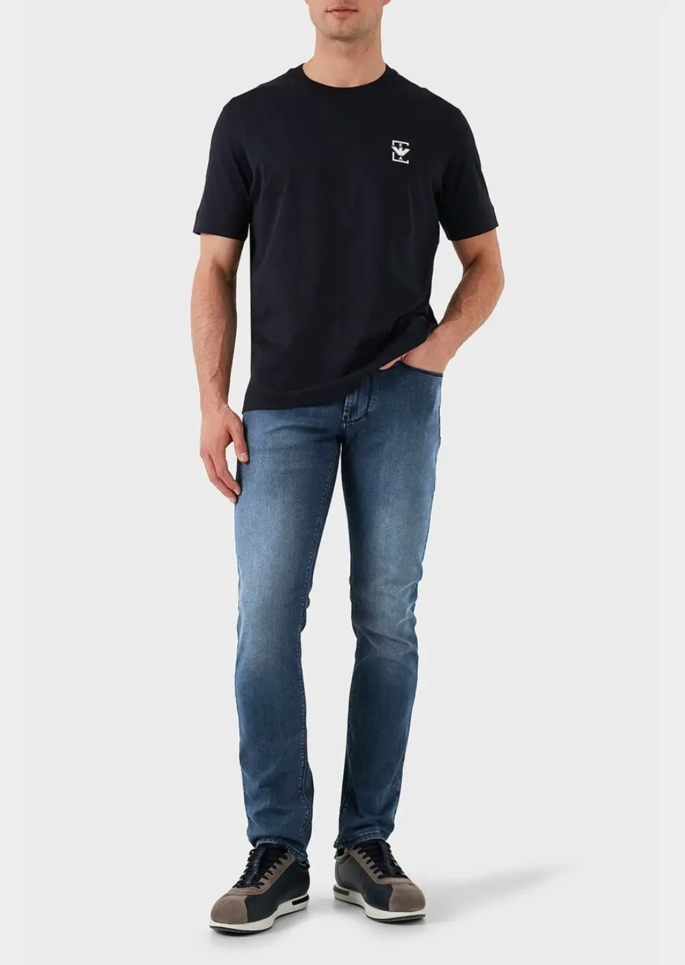Джинсы Slim Slim Fit Низкая для мужчин (478970), цвет Синий - №2