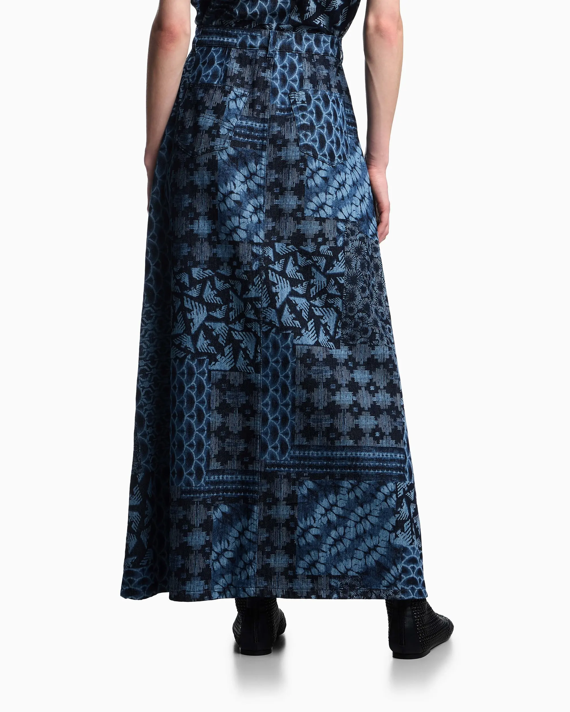Юбка макси Slim Fit для женщин (479171), цвет Синий - №4
