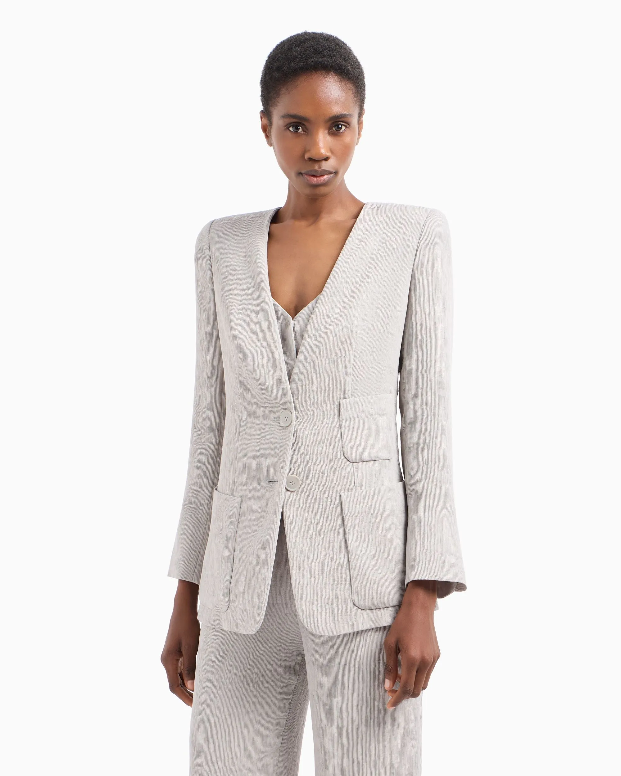 Жакет Slim Fit для женщин (479173), цвет Серый - №2