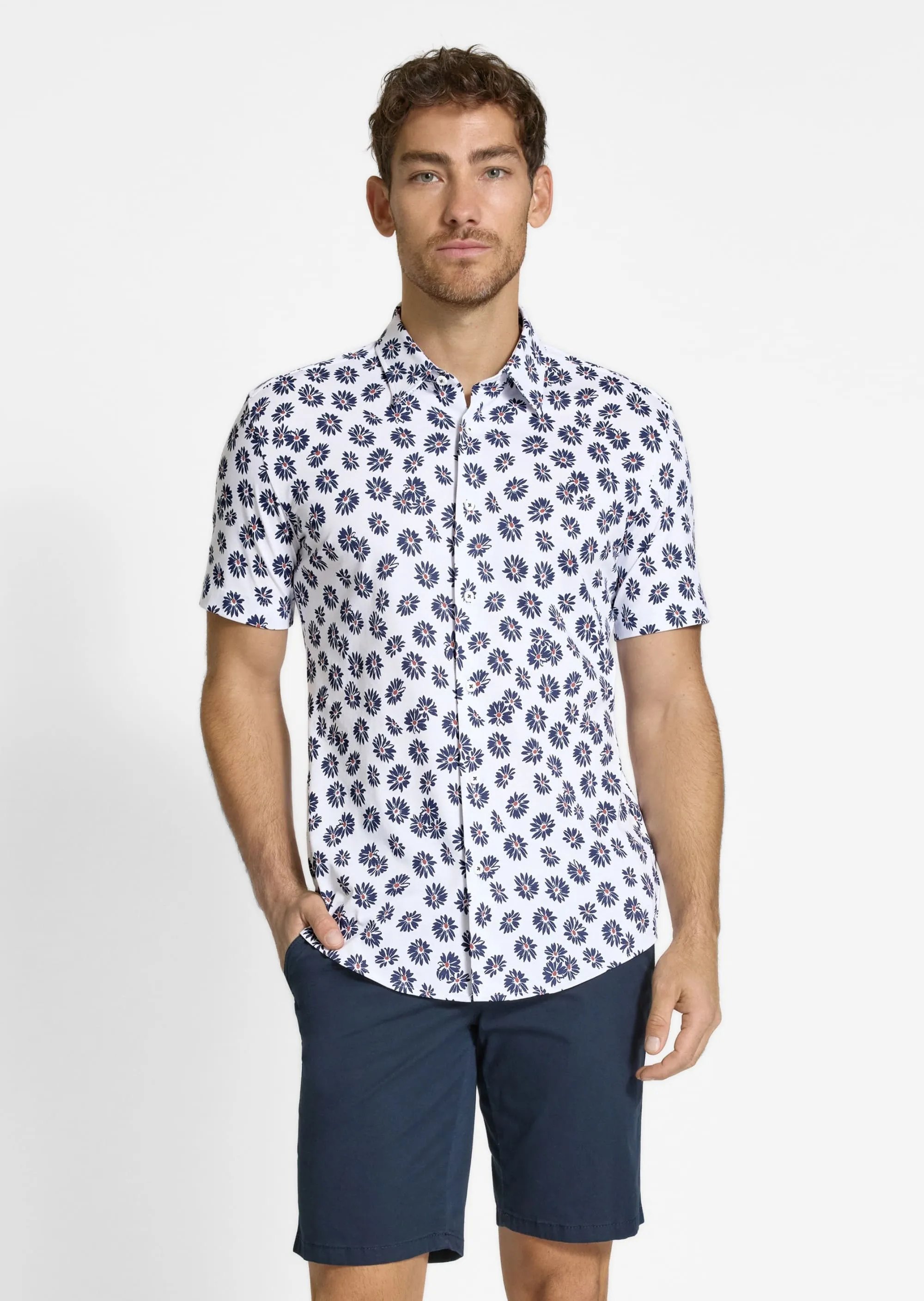 Сорочка повсякденна з коротким рукавом Slim Fit