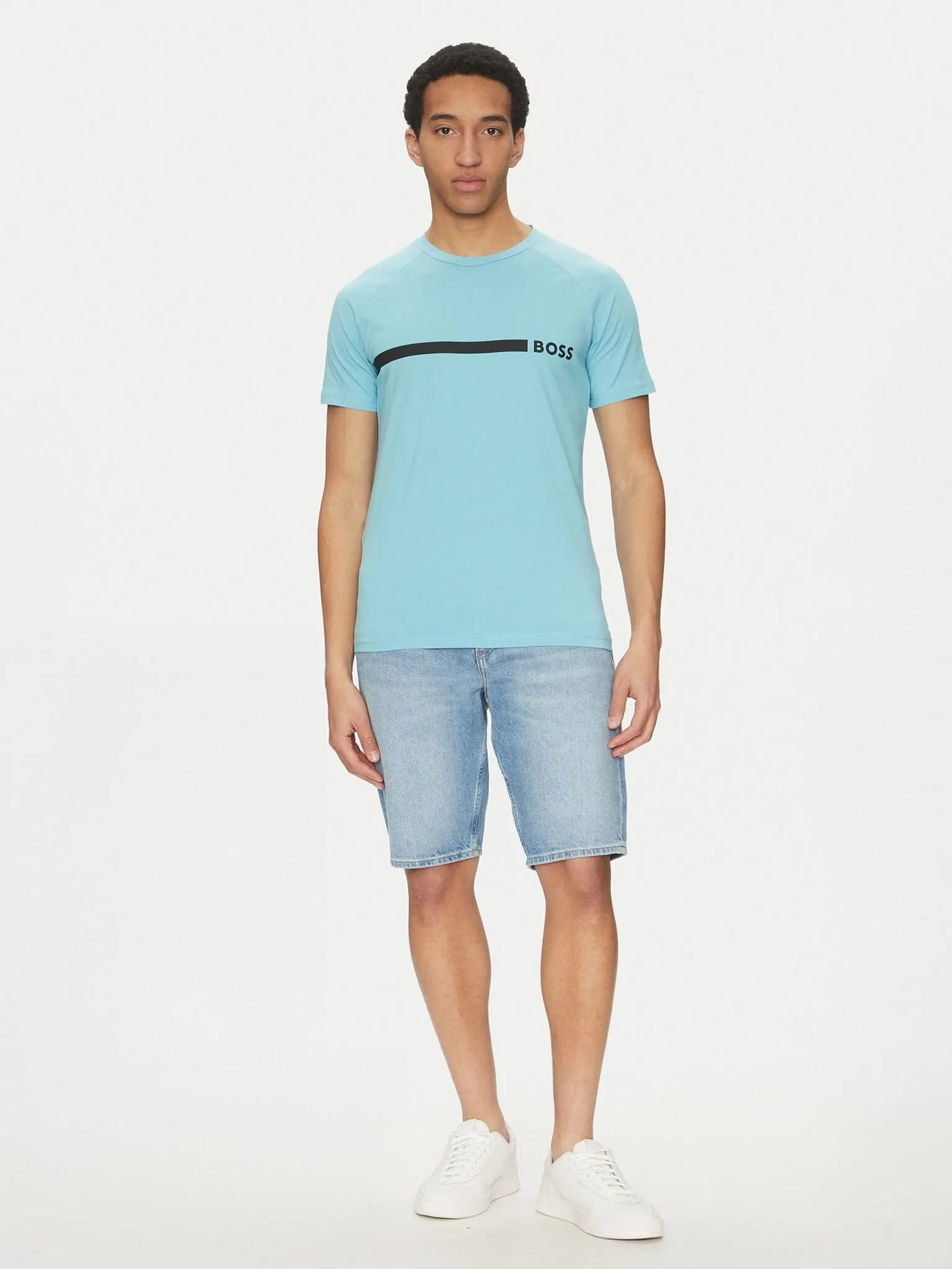 Футболка пляжна Slim Fit для чоловіків (479442), колір Синій - №3